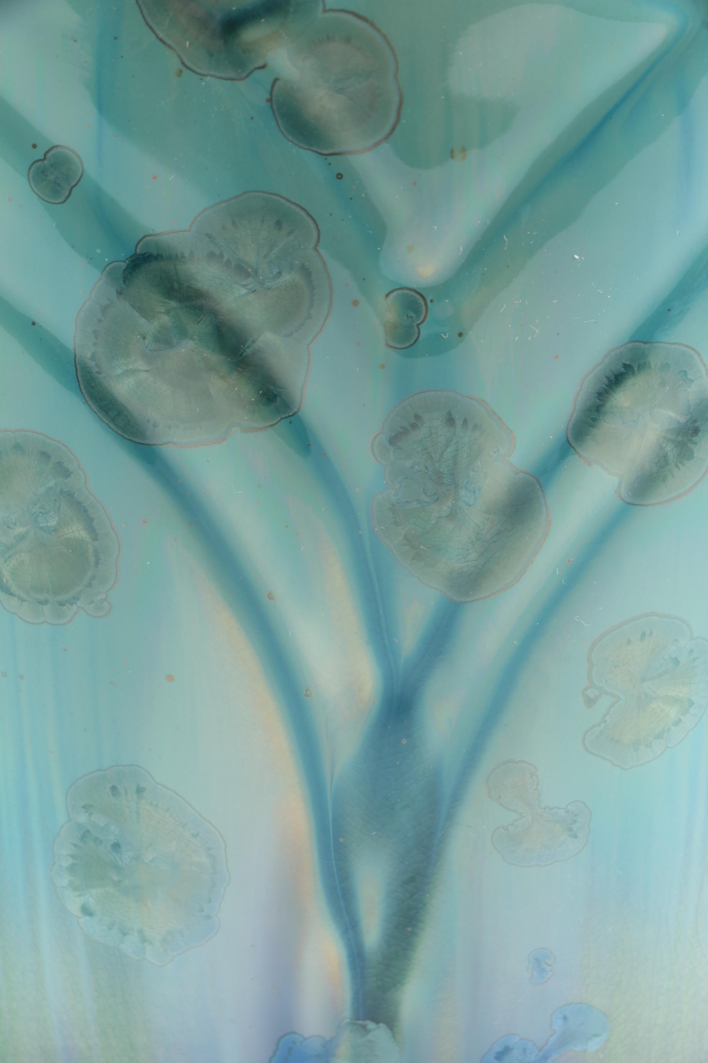 Hand Thrown Porcelain Crystalline Glazed Vase