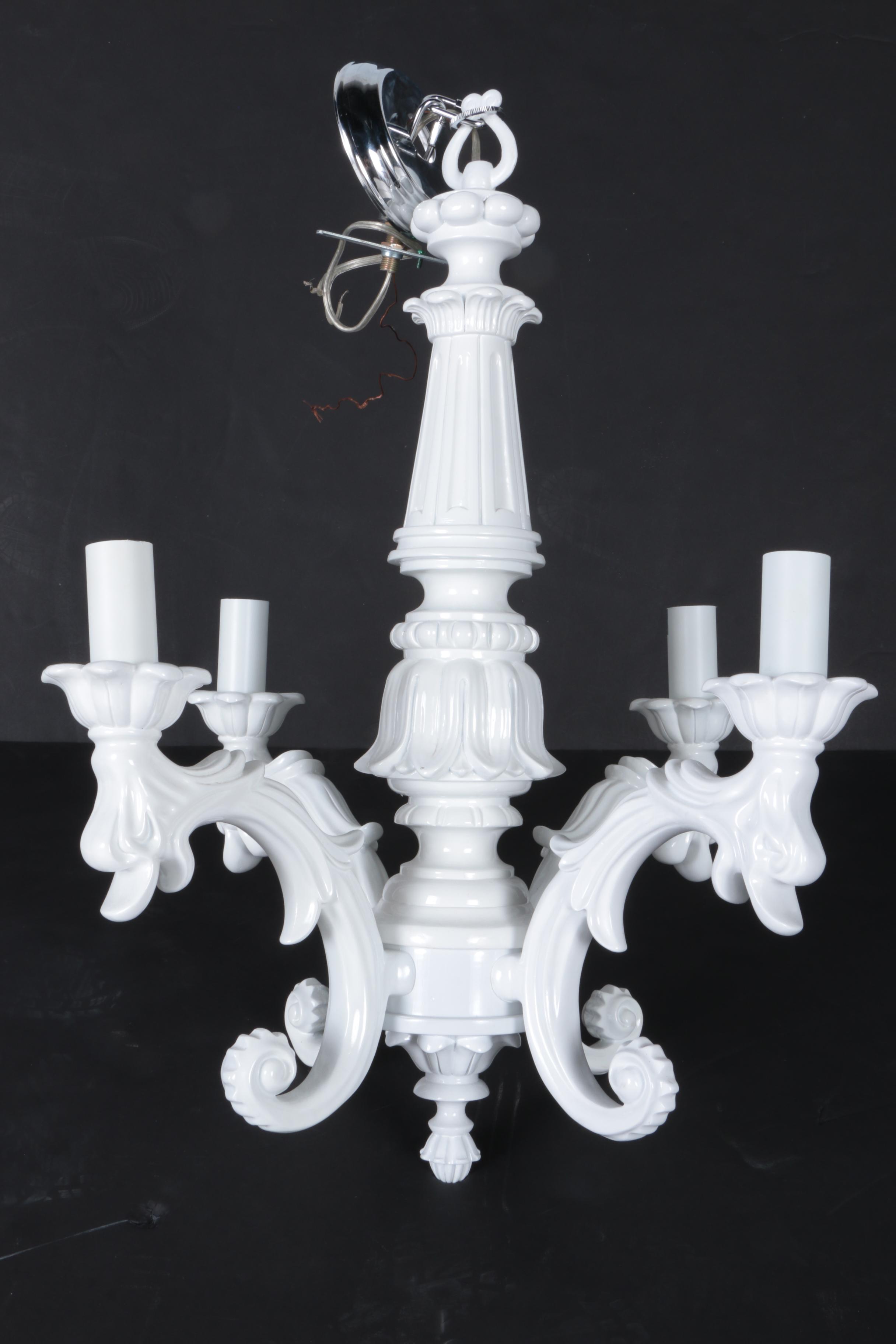 White Ceramic Chandelier