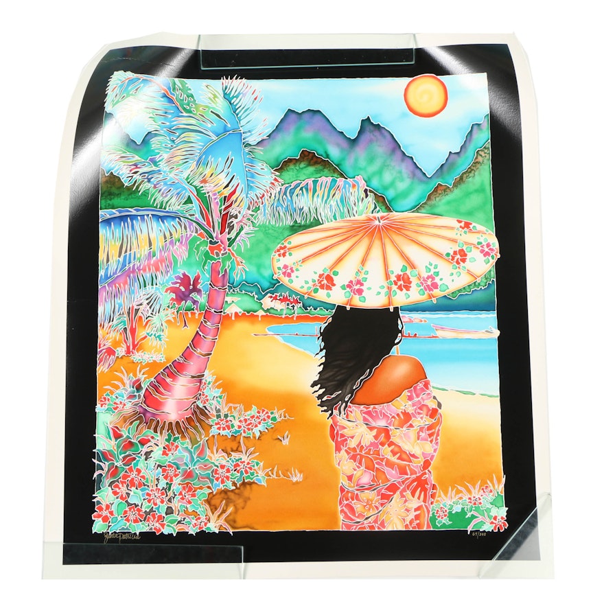 Susan Patricia Serigraph "The Painted Parasol"