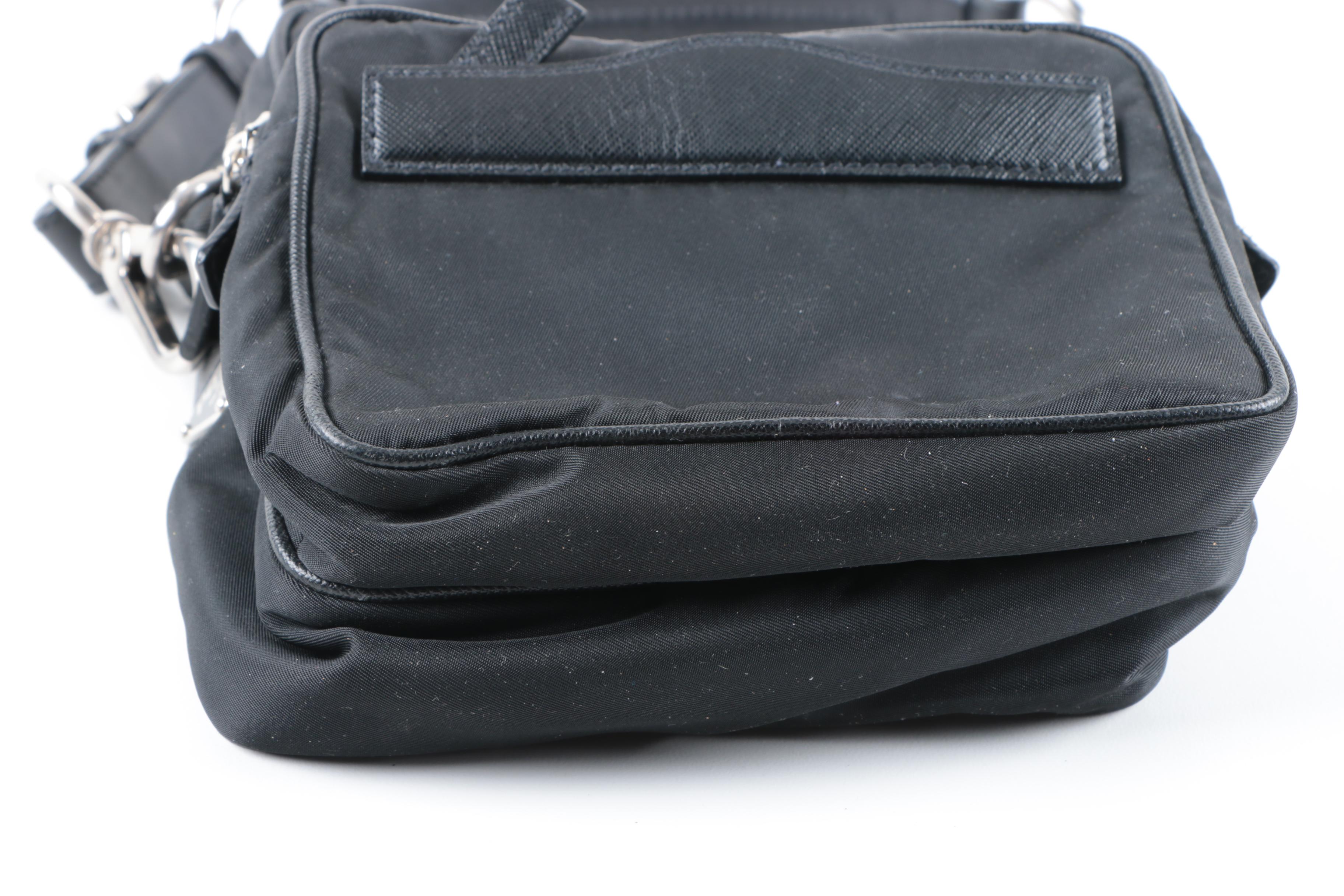 Prada Black Nylon Handbag