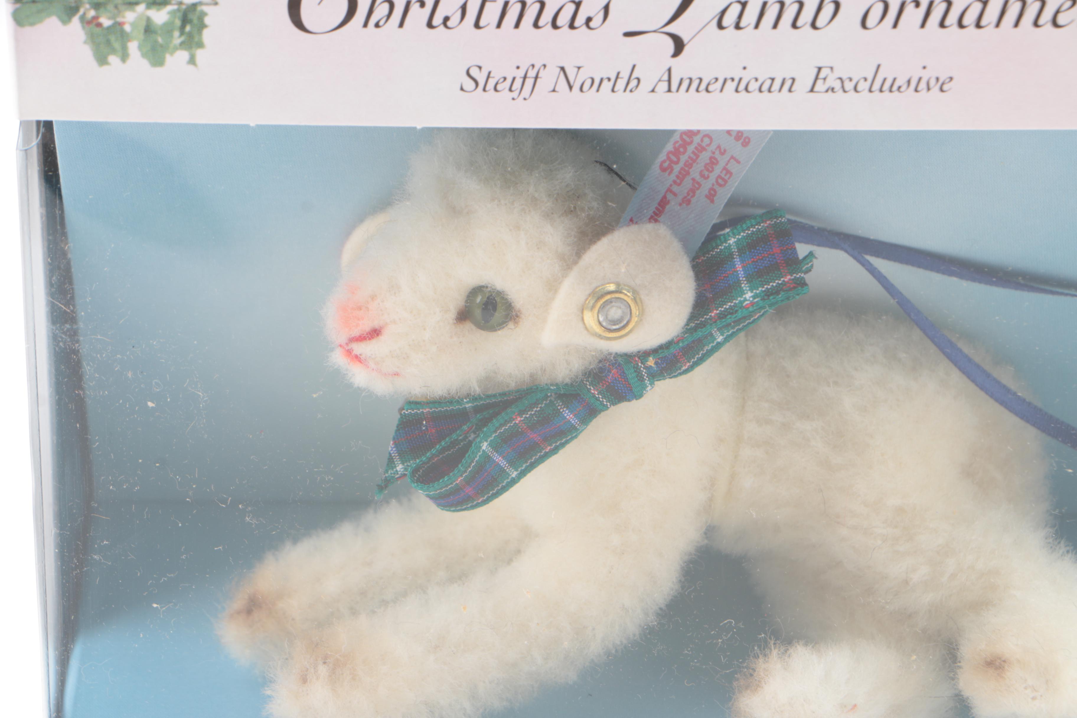 Steiff Animal Ornaments