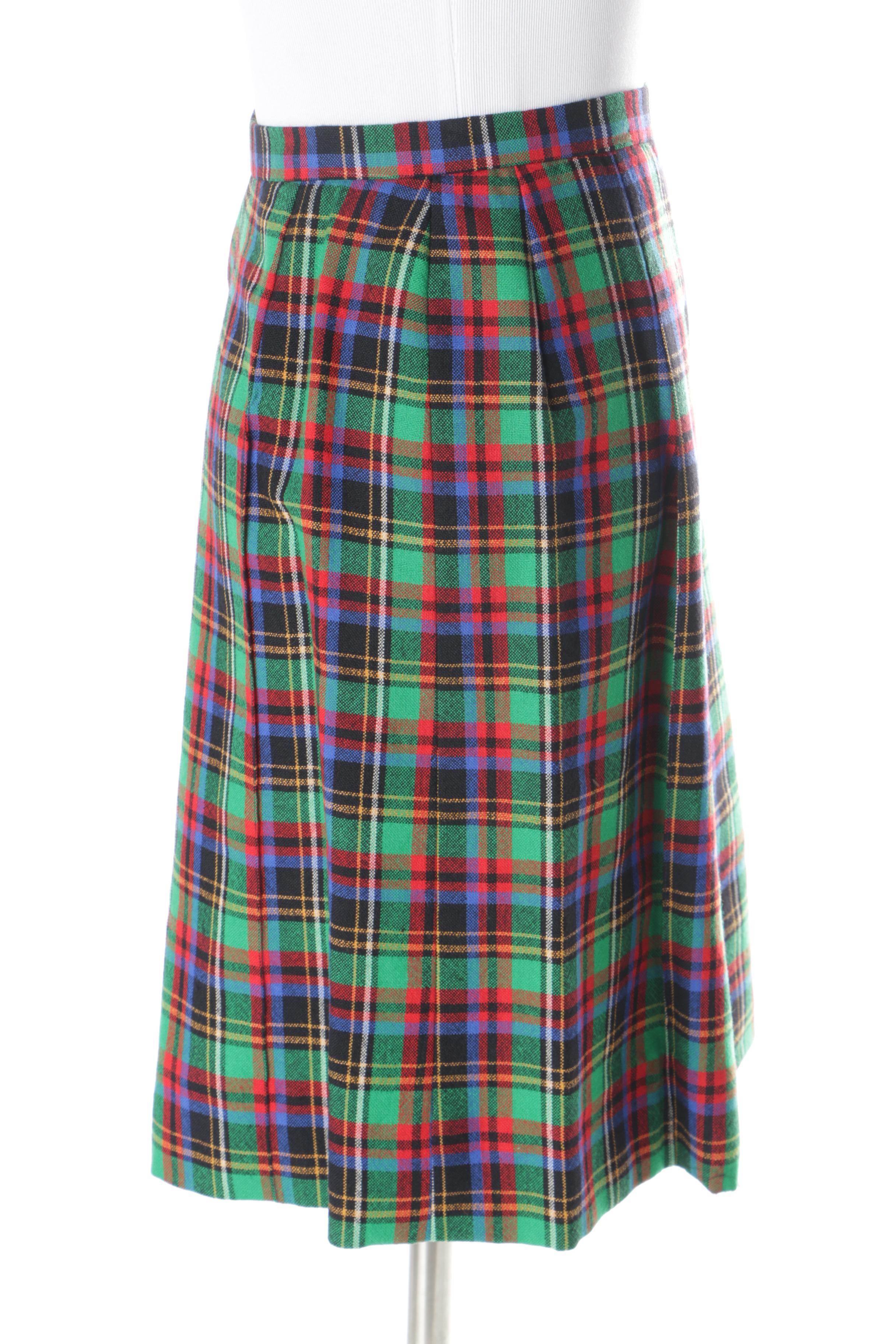 Vintage Cardinali Plaid Skirt