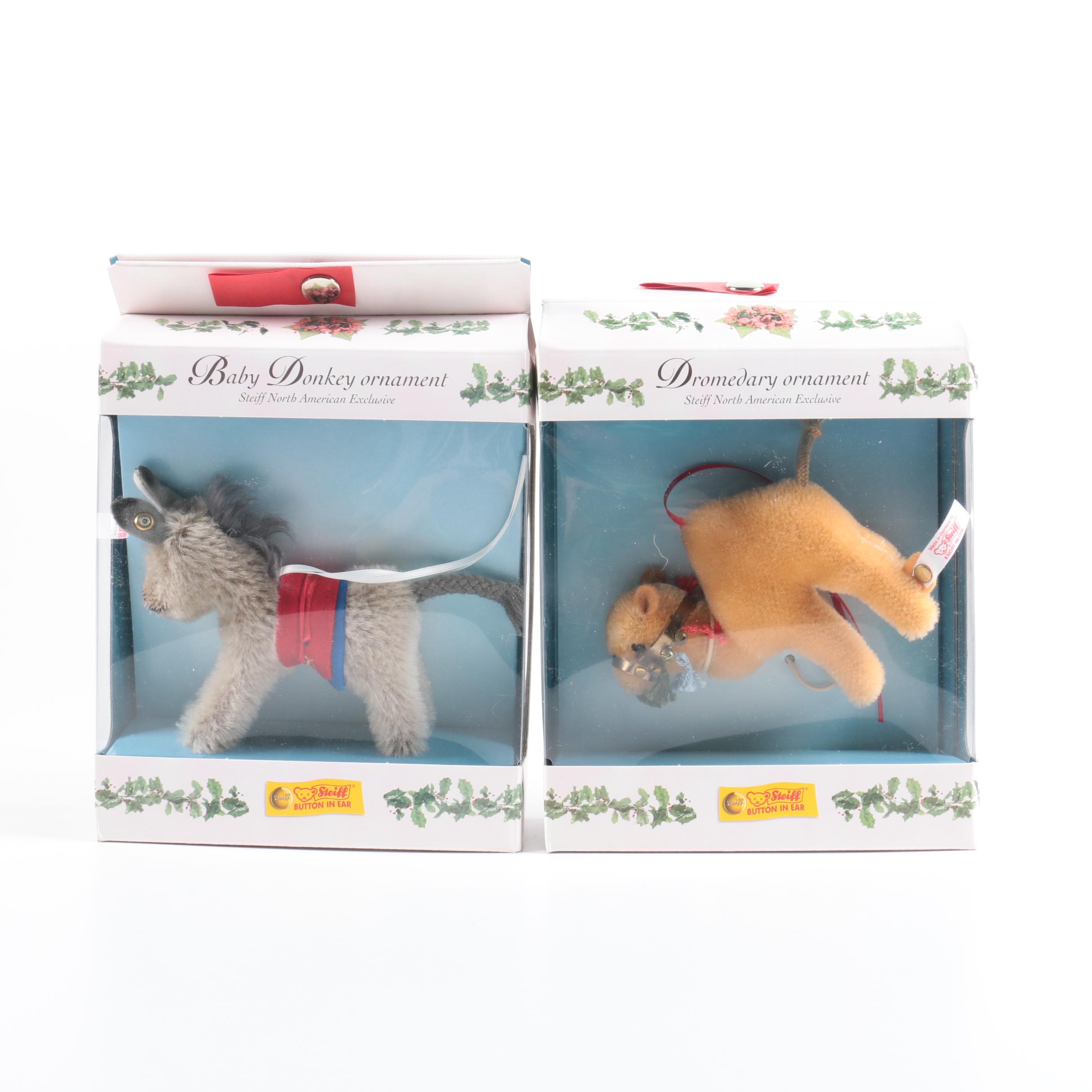 Steiff Limited Edition Stuffed Animal Ornaments