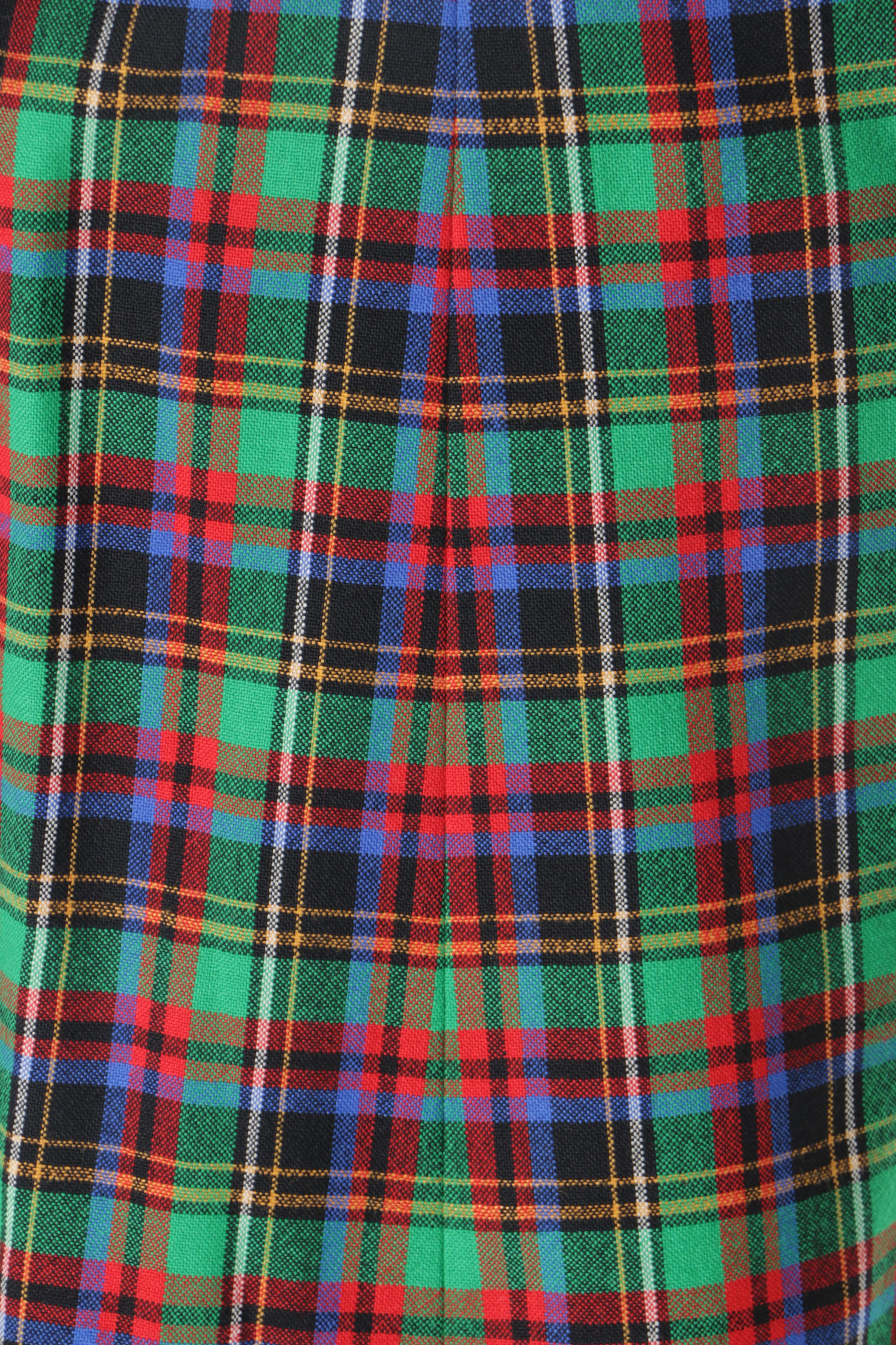 Vintage Cardinali Plaid Skirt