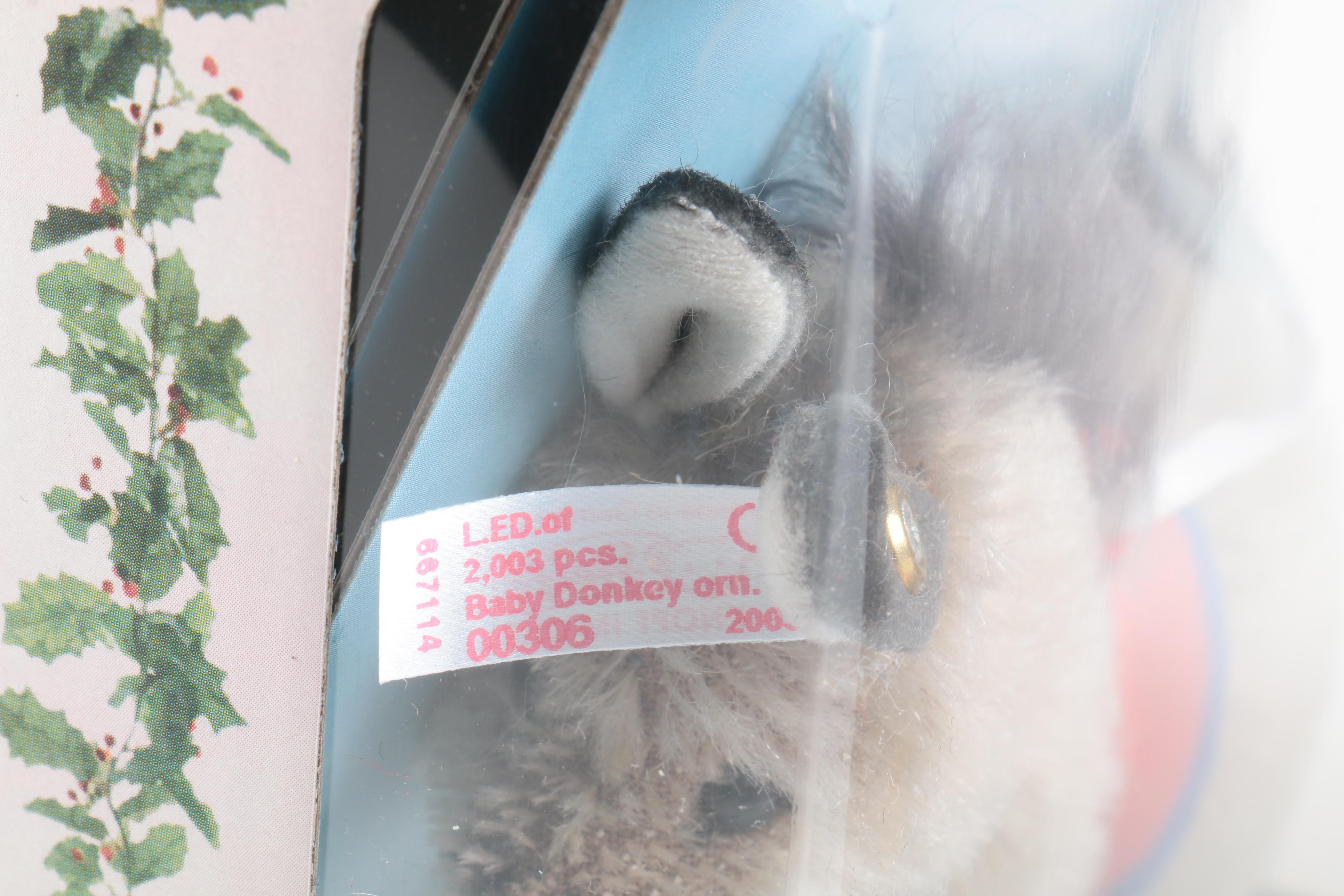 Steiff Limited Edition Stuffed Animal Ornaments