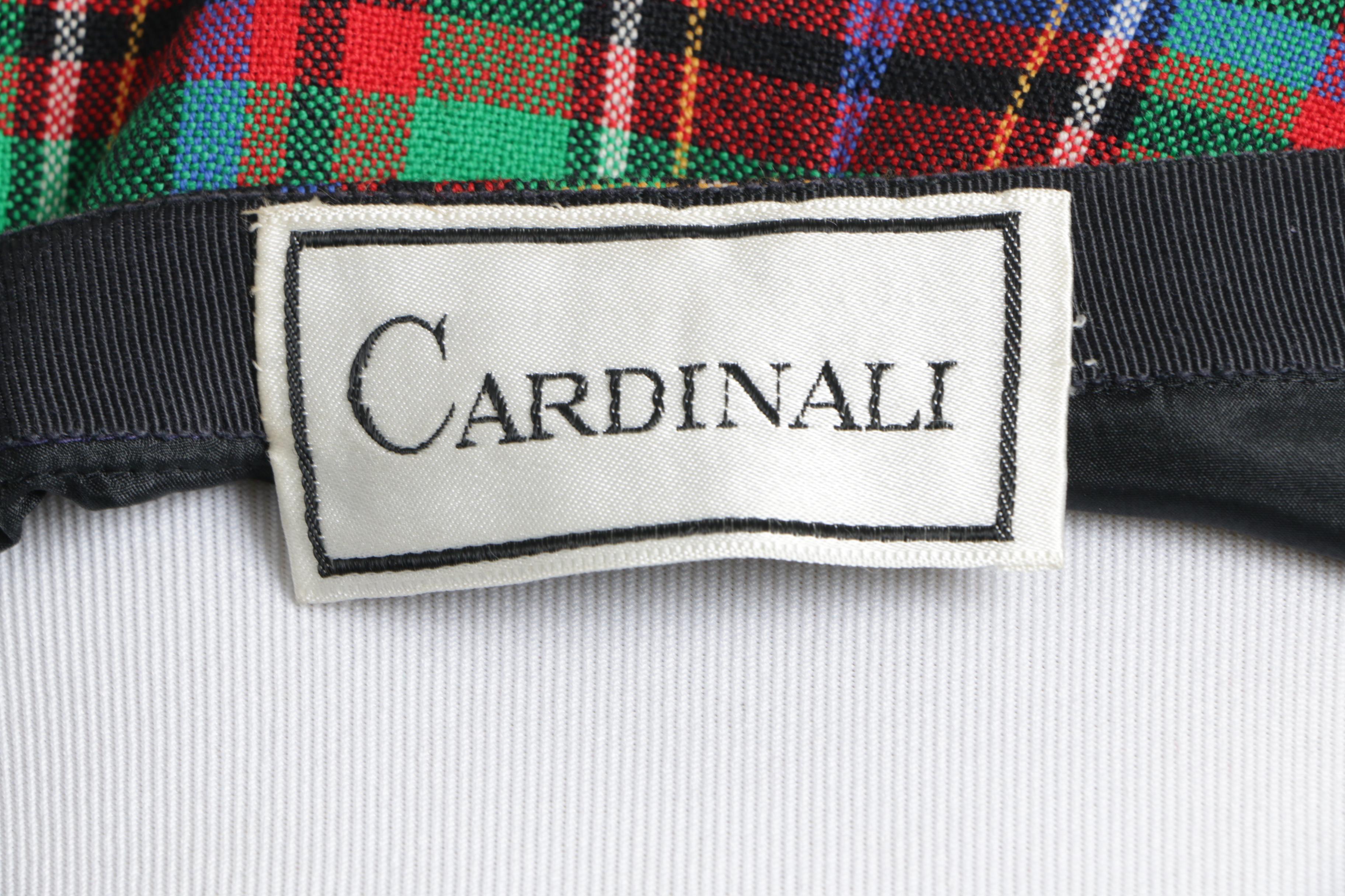 Vintage Cardinali Plaid Skirt