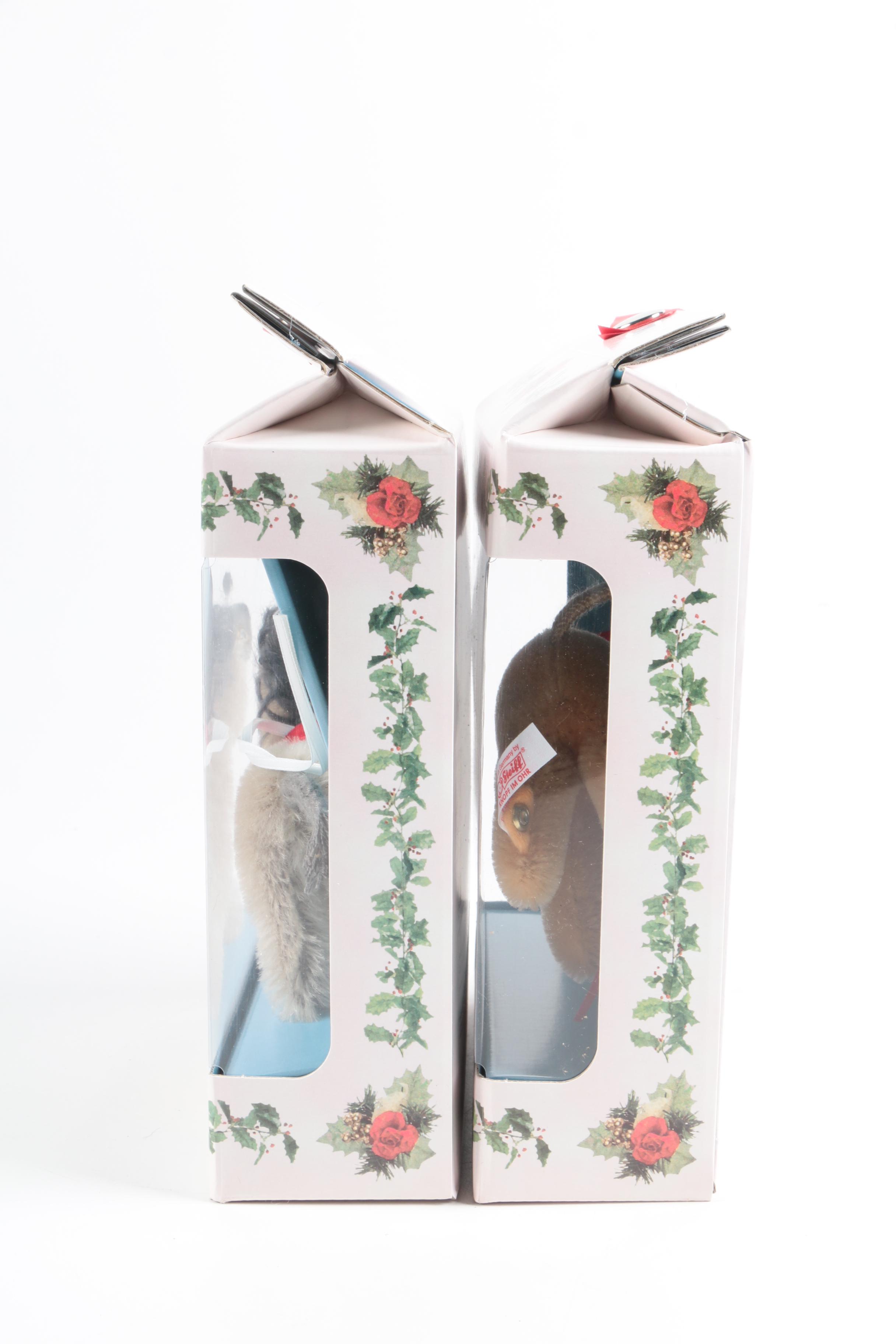Steiff Limited Edition Stuffed Animal Ornaments