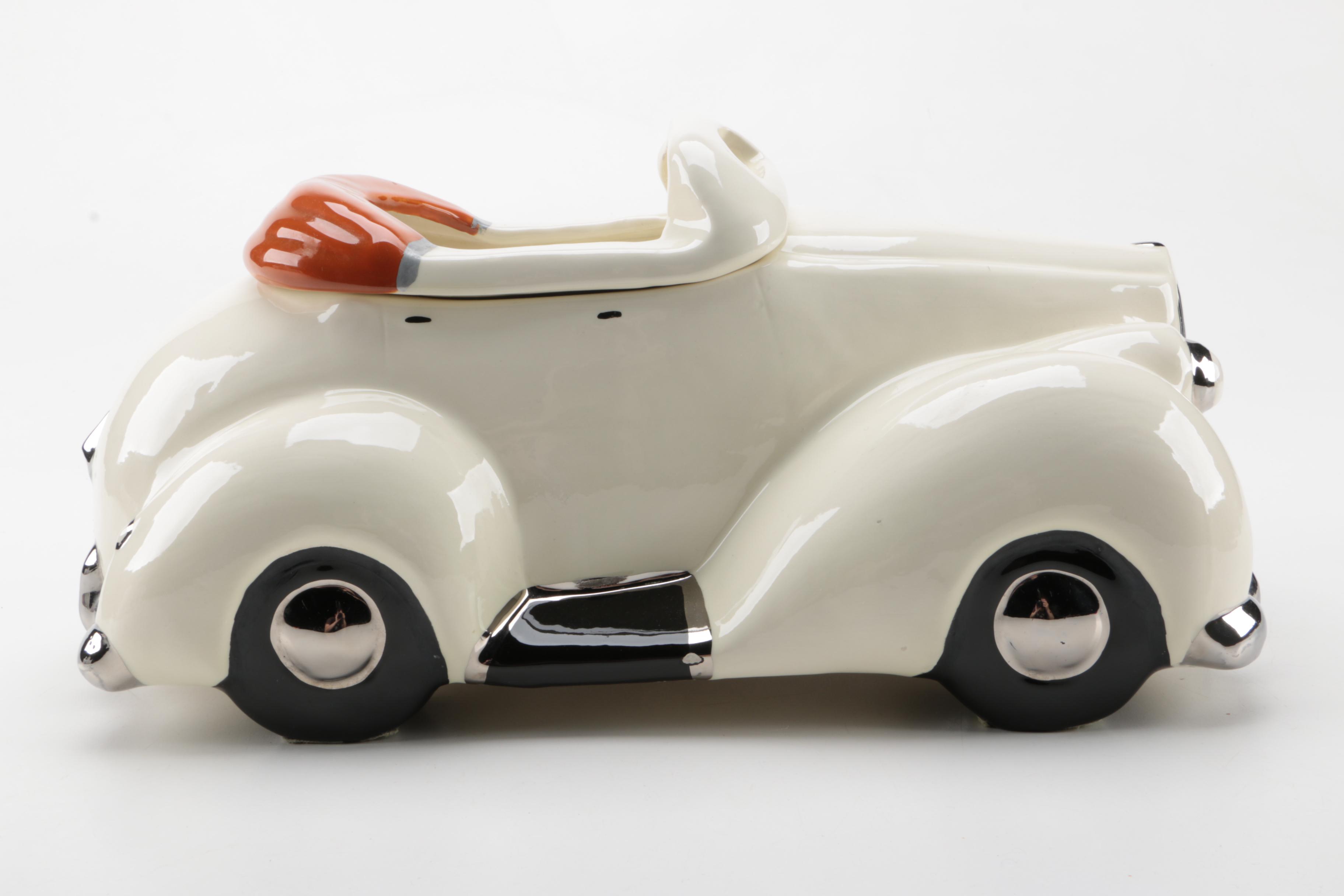 Signed 1979 Glenn Appleman Packard Convertible Cookie Jar