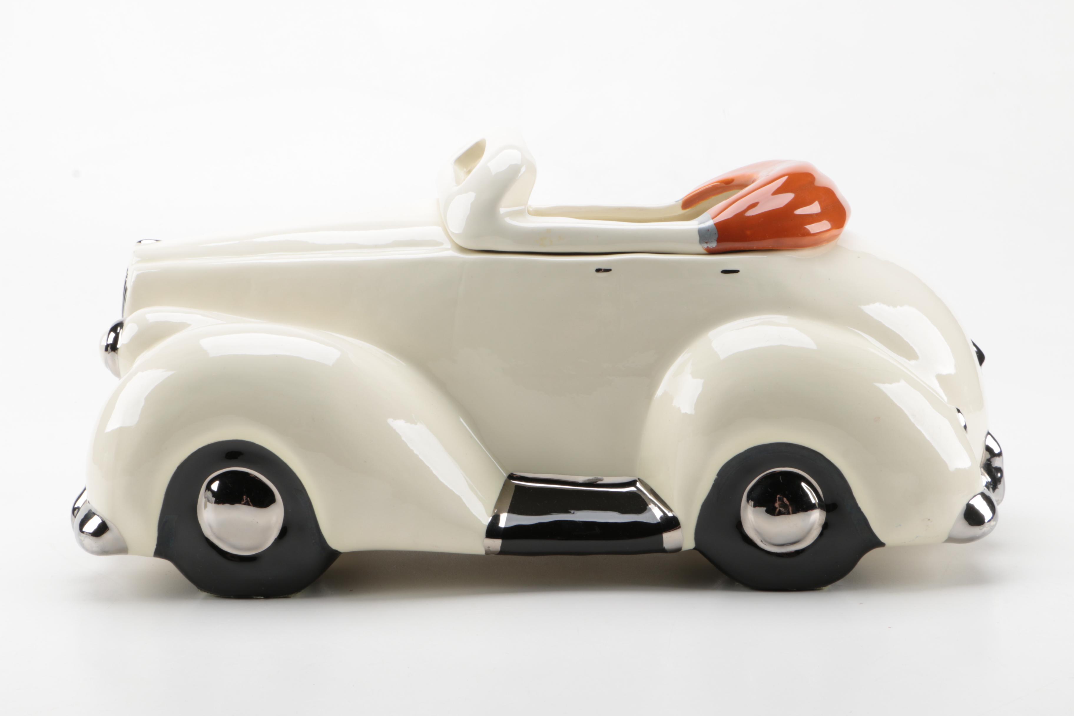 Signed 1979 Glenn Appleman Packard Convertible Cookie Jar