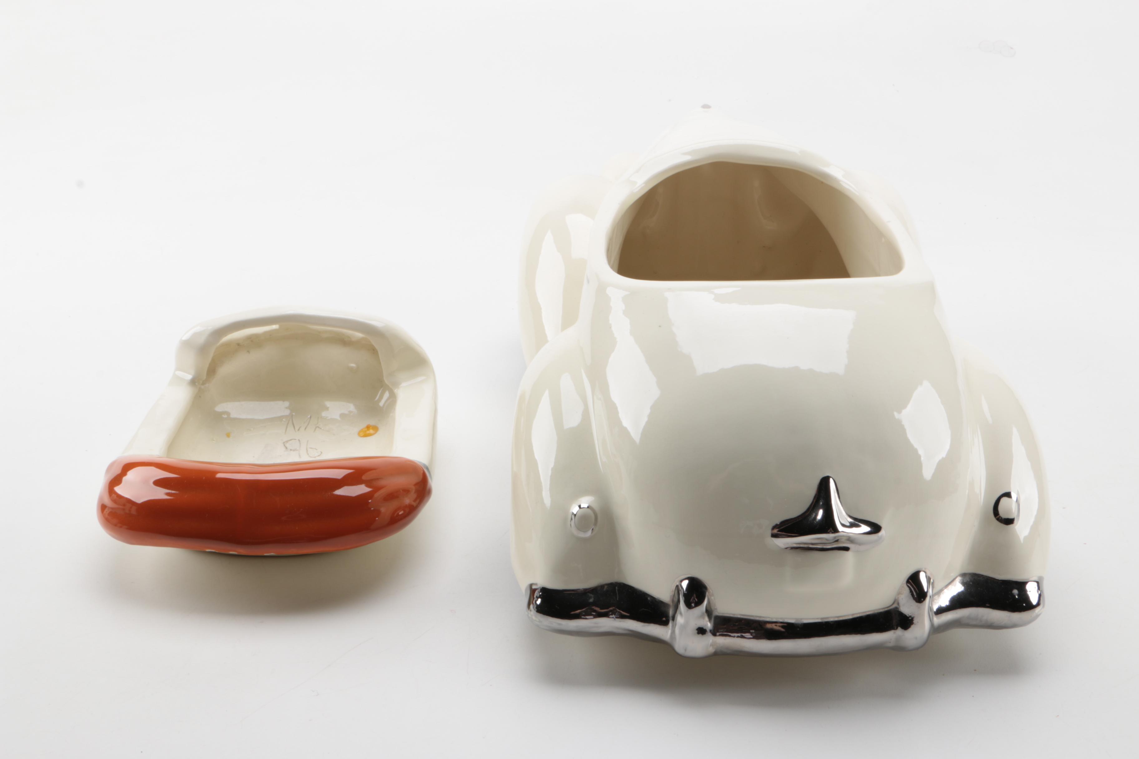 Signed 1979 Glenn Appleman Packard Convertible Cookie Jar