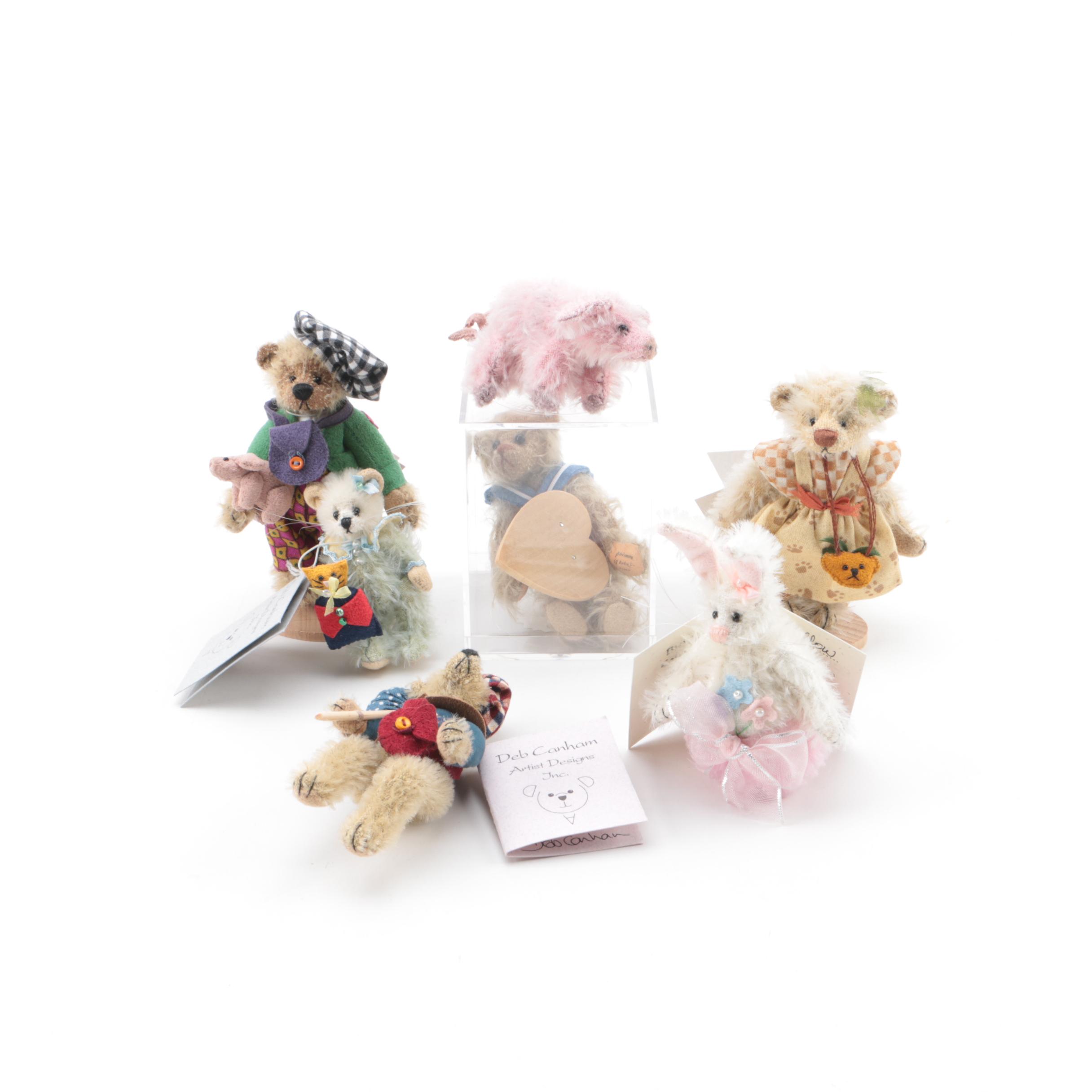 Deb Conham Signed Limited Edition Miniature Plush Animals