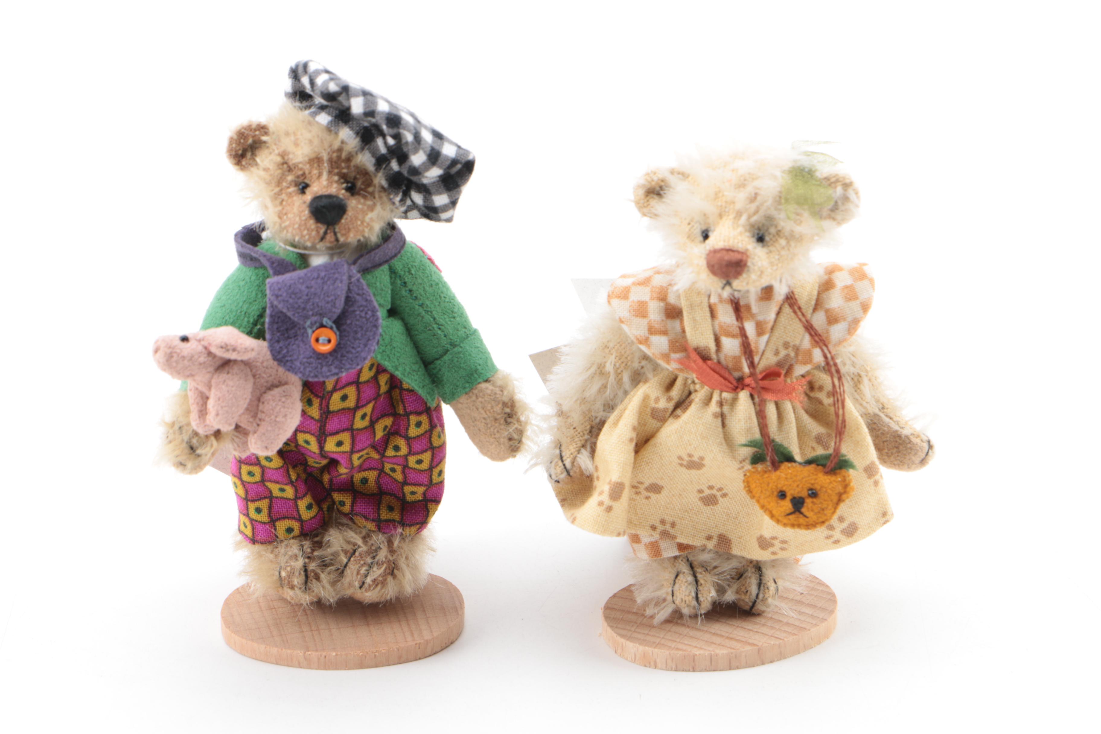 Deb Conham Signed Limited Edition Miniature Plush Animals