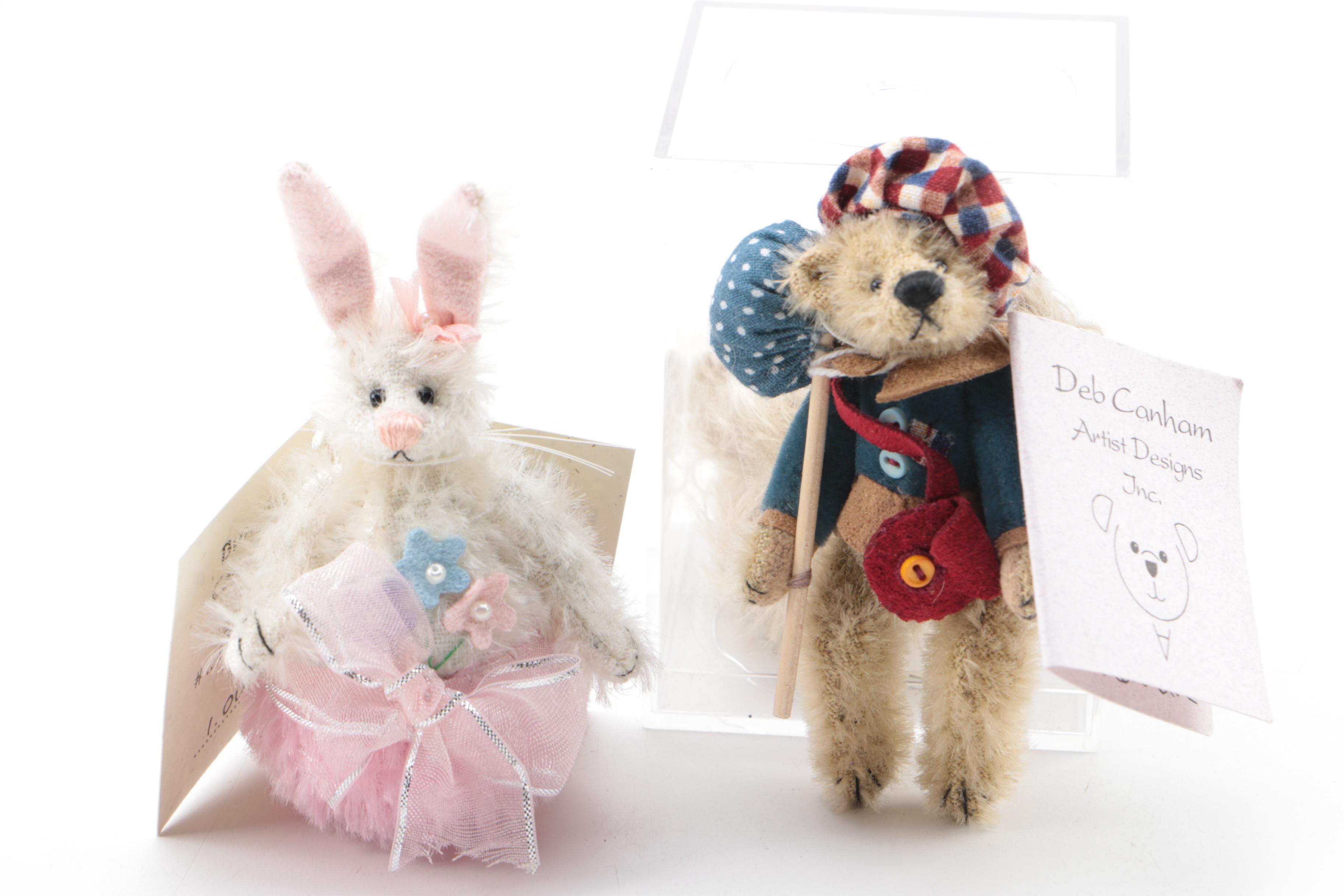 Deb Conham Signed Limited Edition Miniature Plush Animals