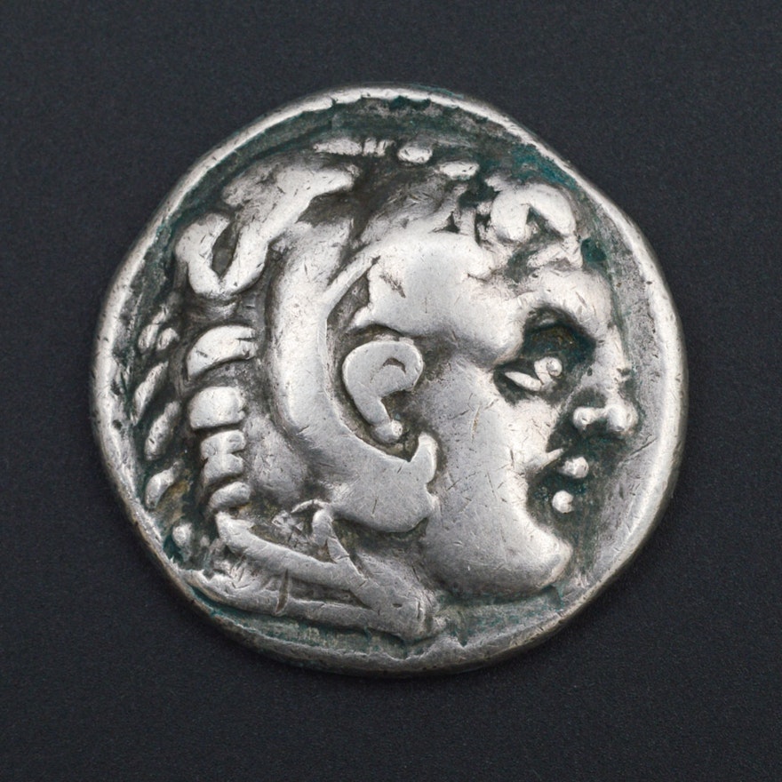 Circa 336 B.C. Alexander the Great Silver Tetradrachm Coin
