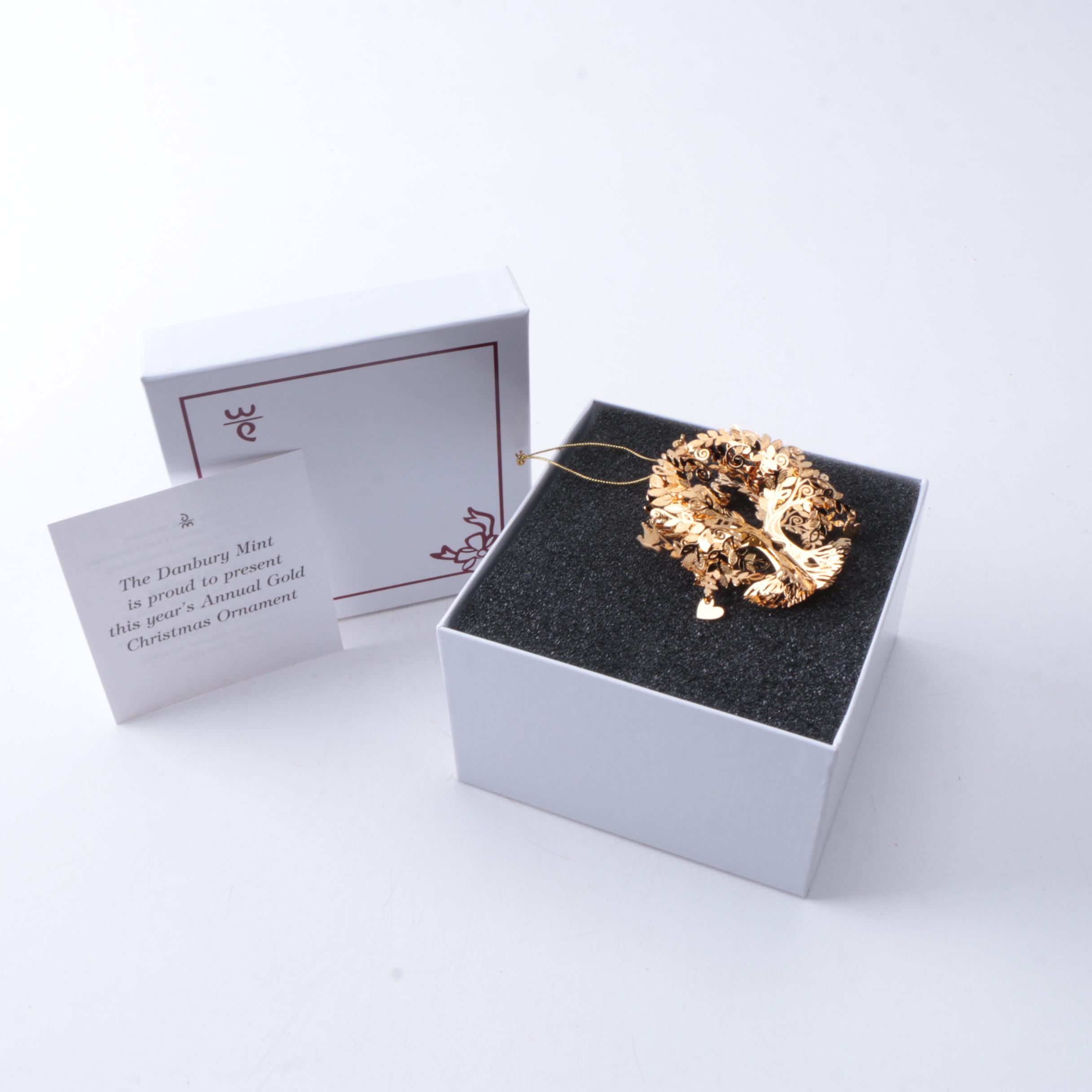 Danbury Mint 23 Karat Gold-Plated Ornament