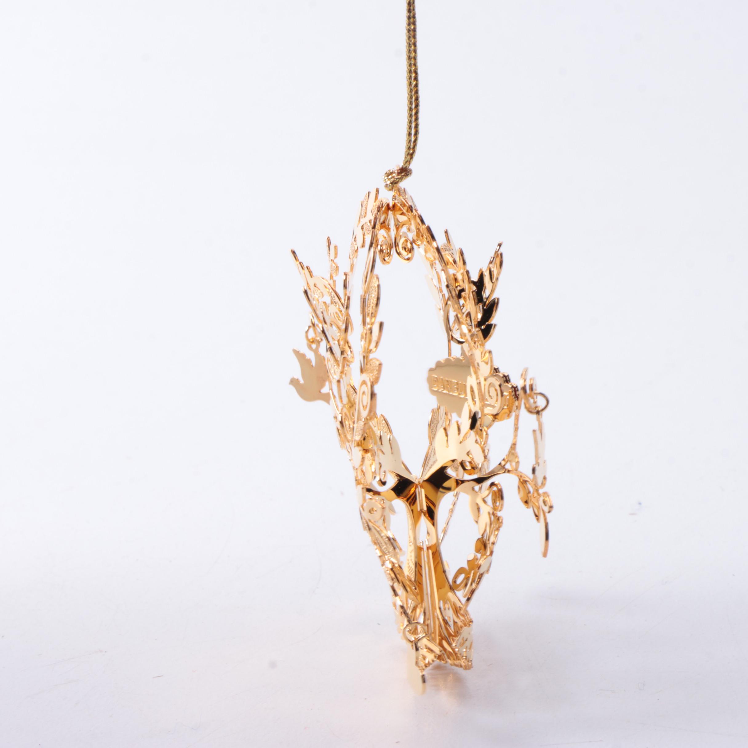 Danbury Mint 23 Karat Gold-Plated Ornament