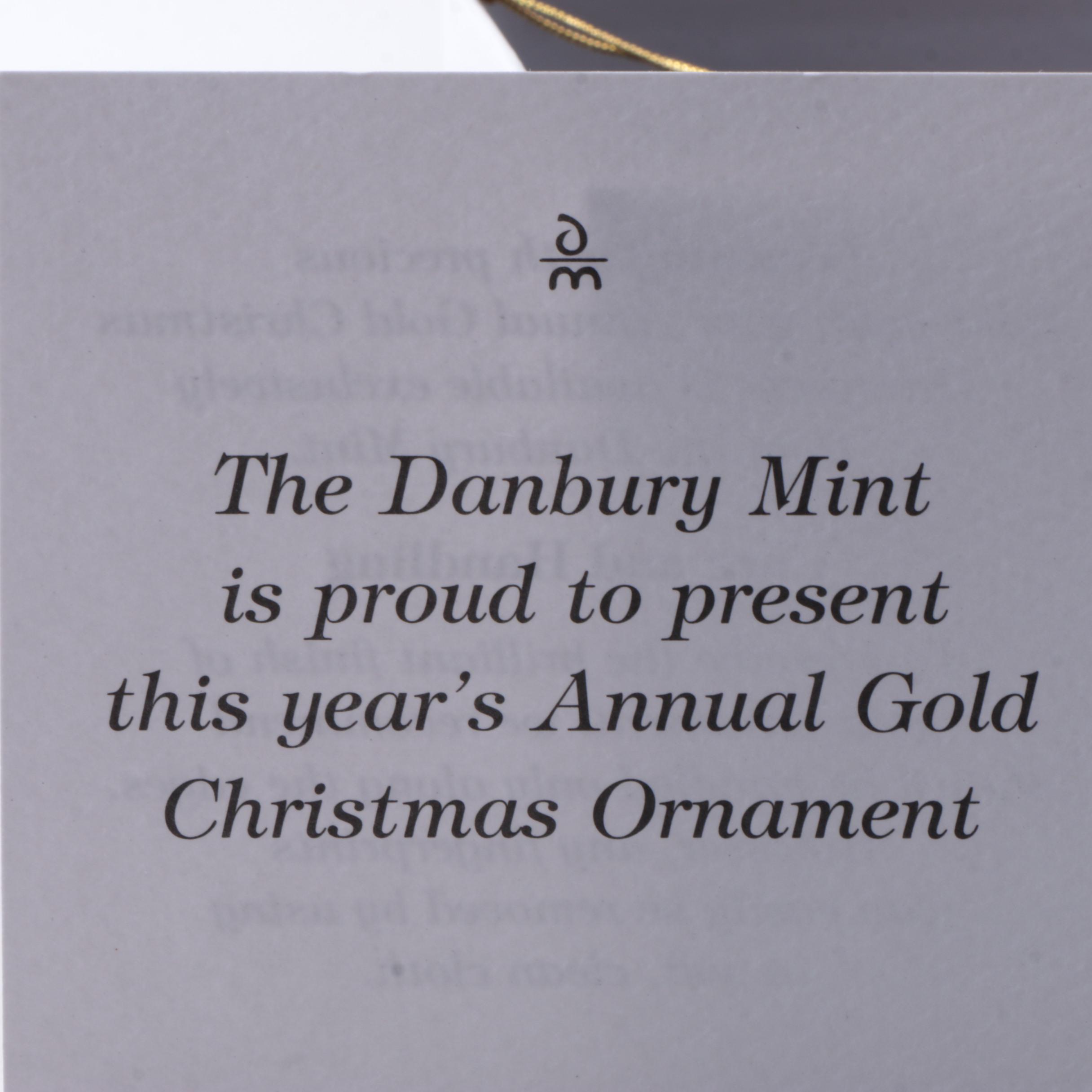 Danbury Mint 23 Karat Gold-Plated Ornament