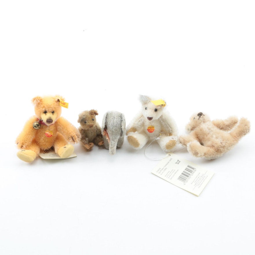 Plush Stuffed Toys Including Steiff Bears