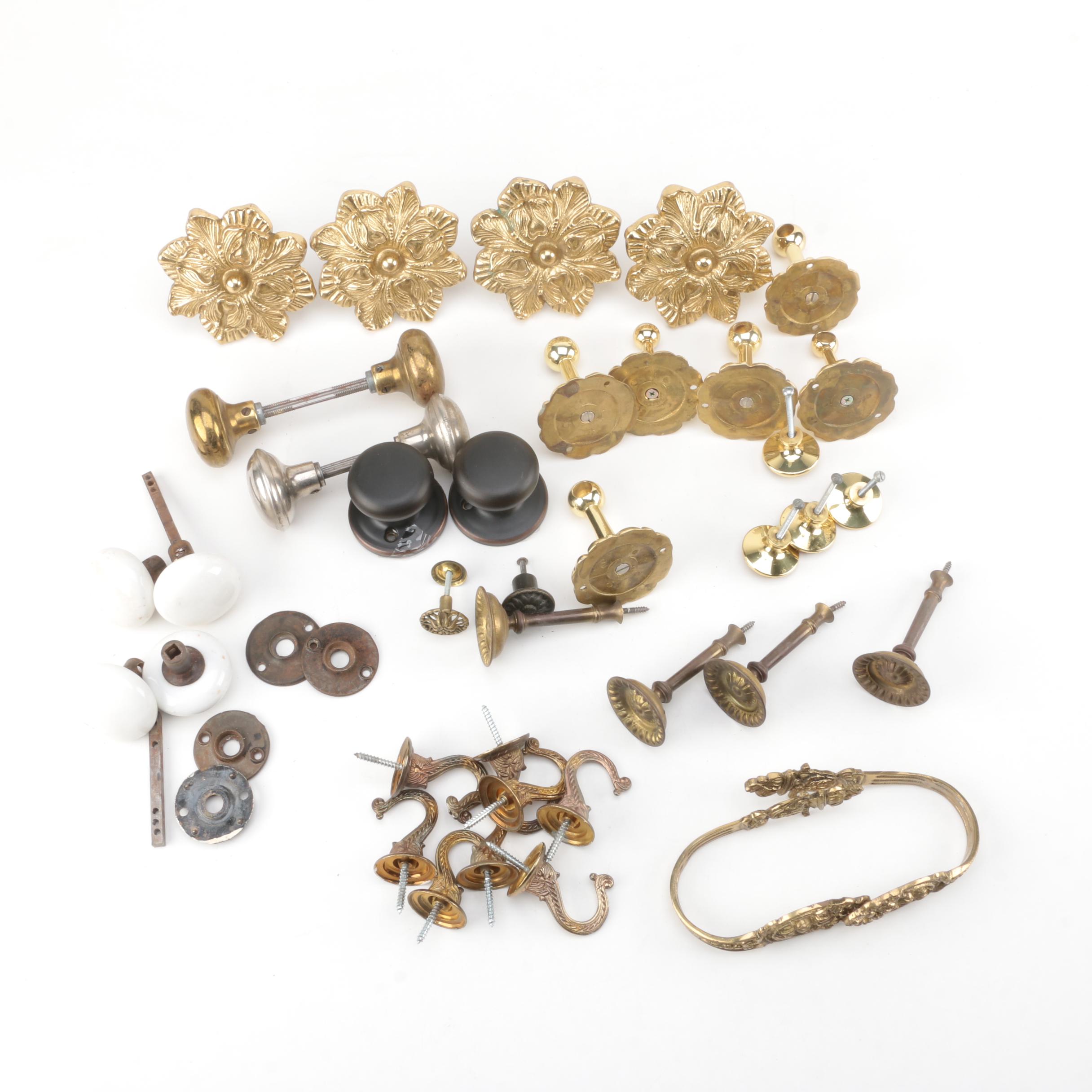 Brass and Metal Hardware and Hooks