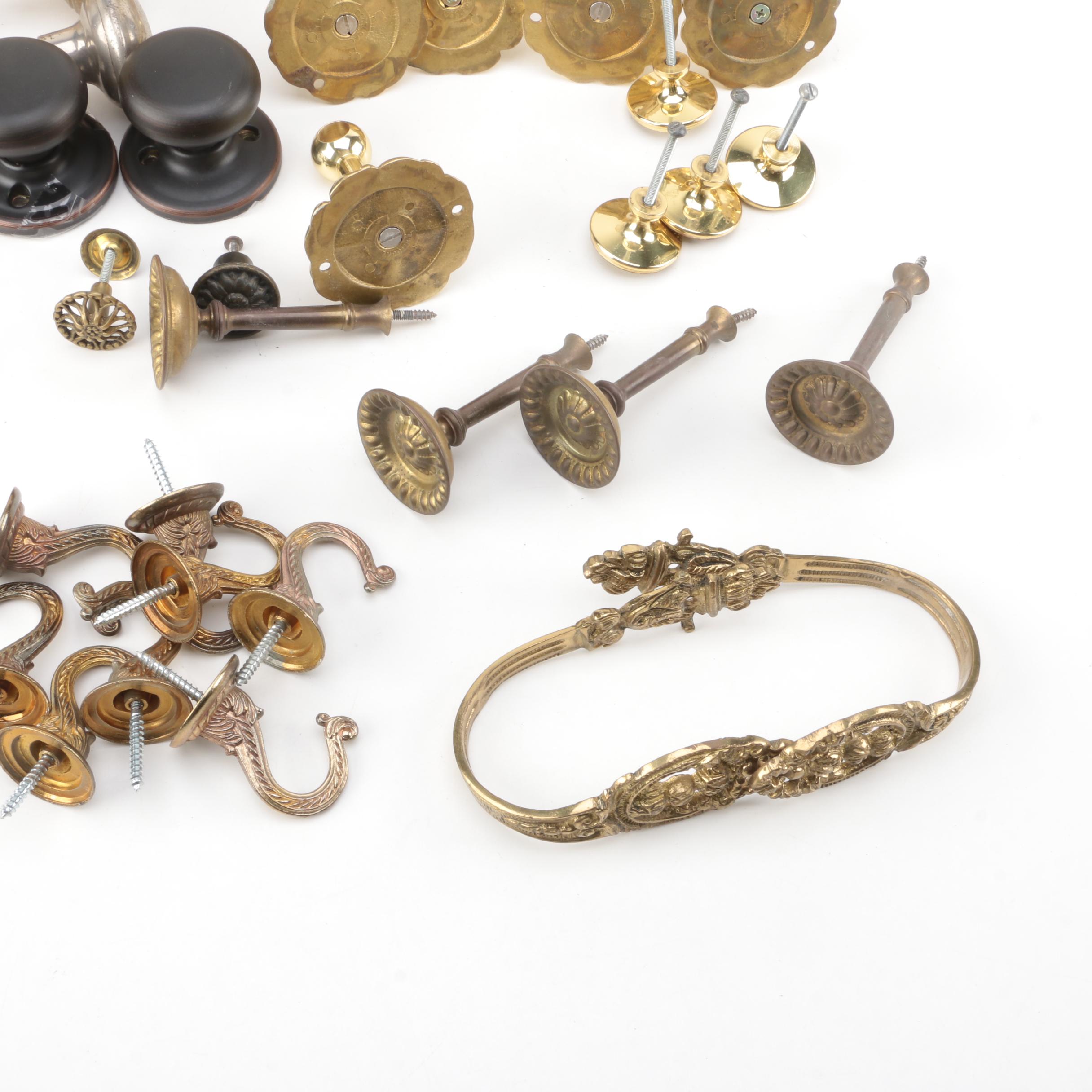 Brass and Metal Hardware and Hooks