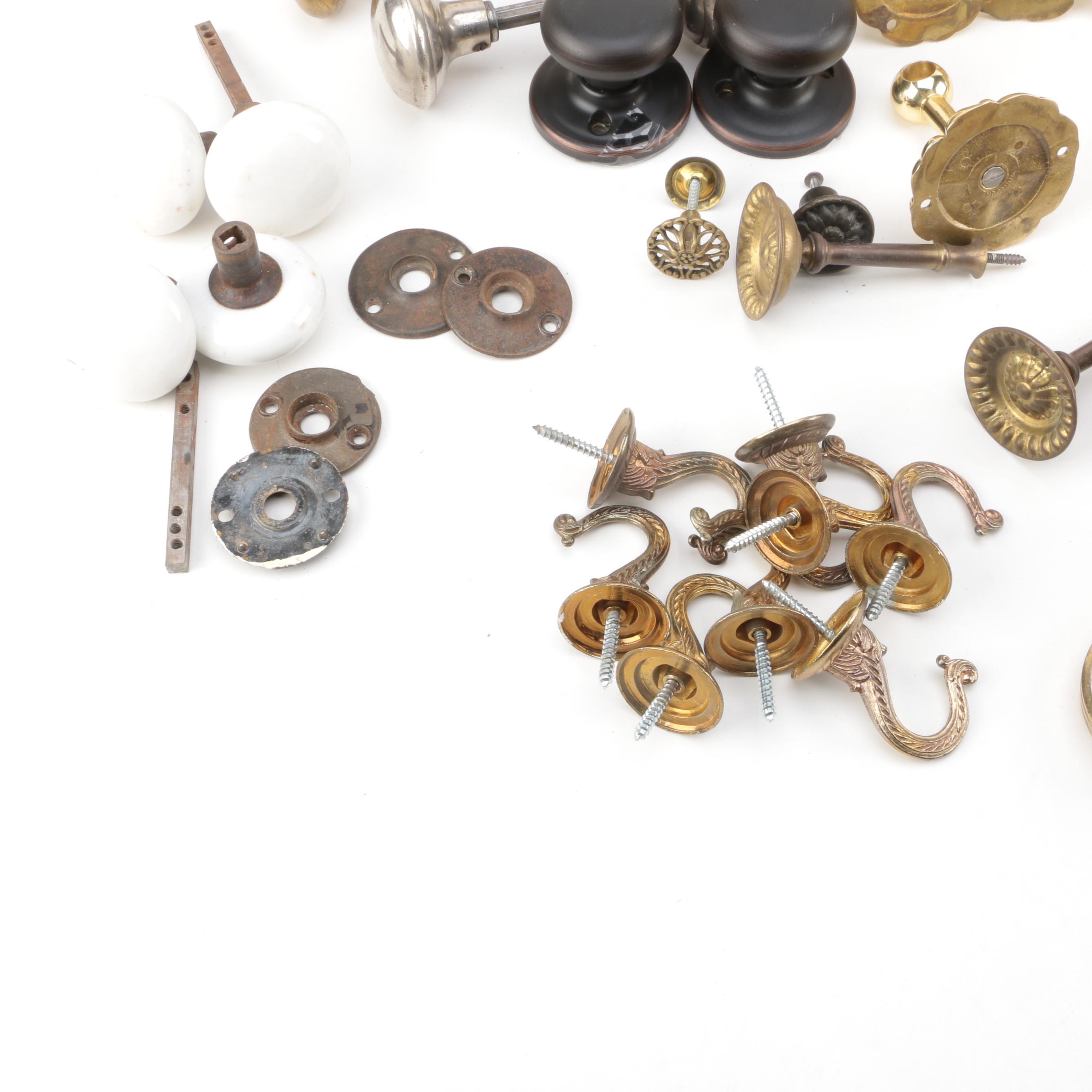 Brass and Metal Hardware and Hooks