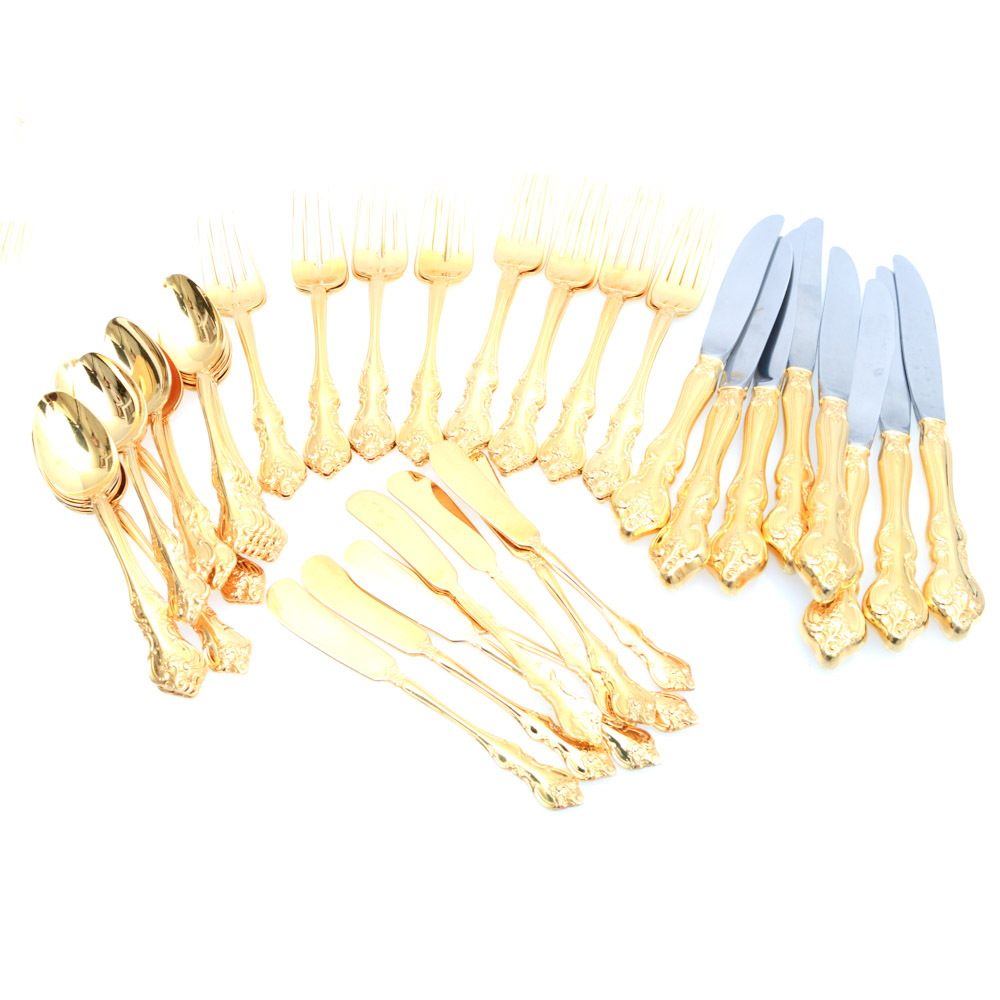 International Deep Silver "Golden Orleans" Flatware