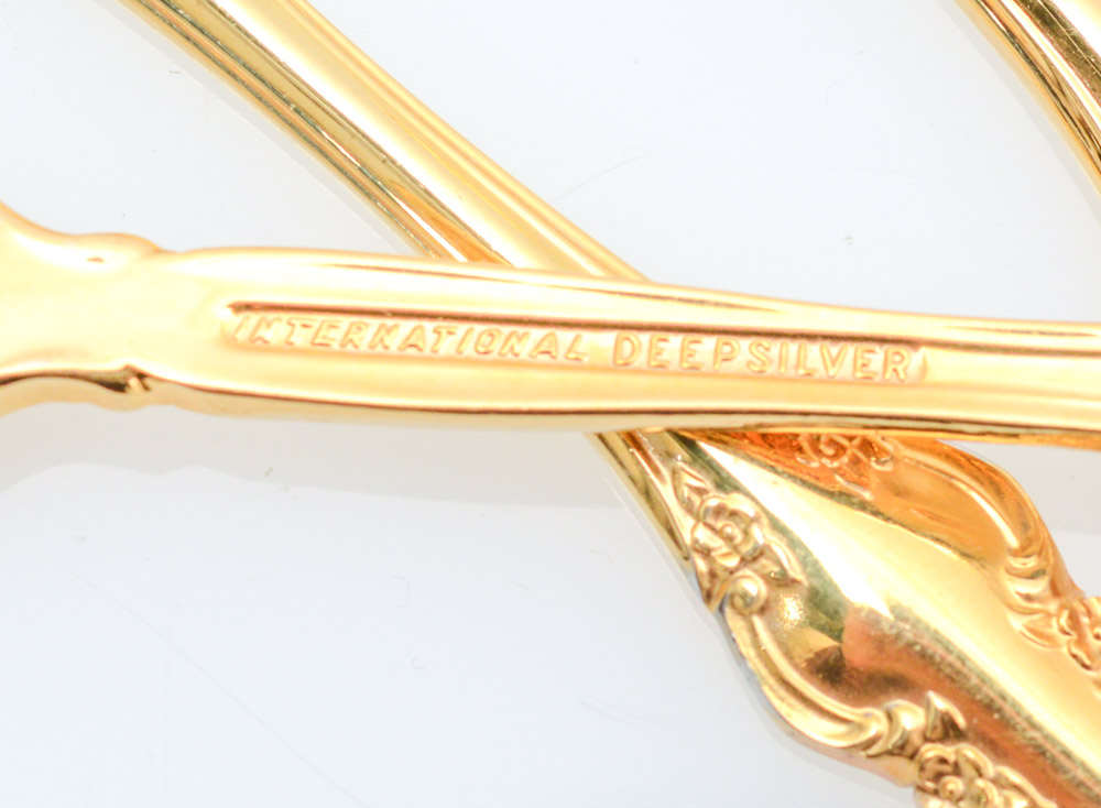 International Deep Silver "Golden Orleans" Flatware