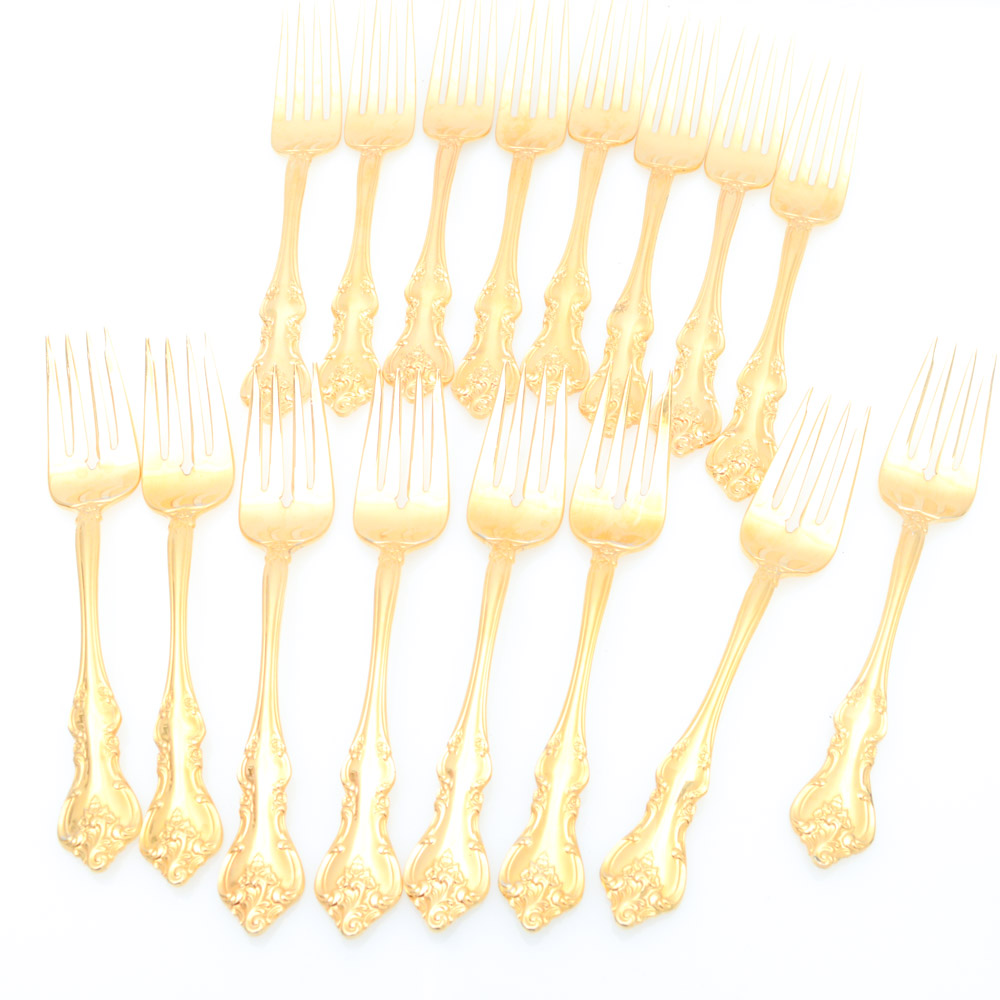 International Deep Silver "Golden Orleans" Flatware