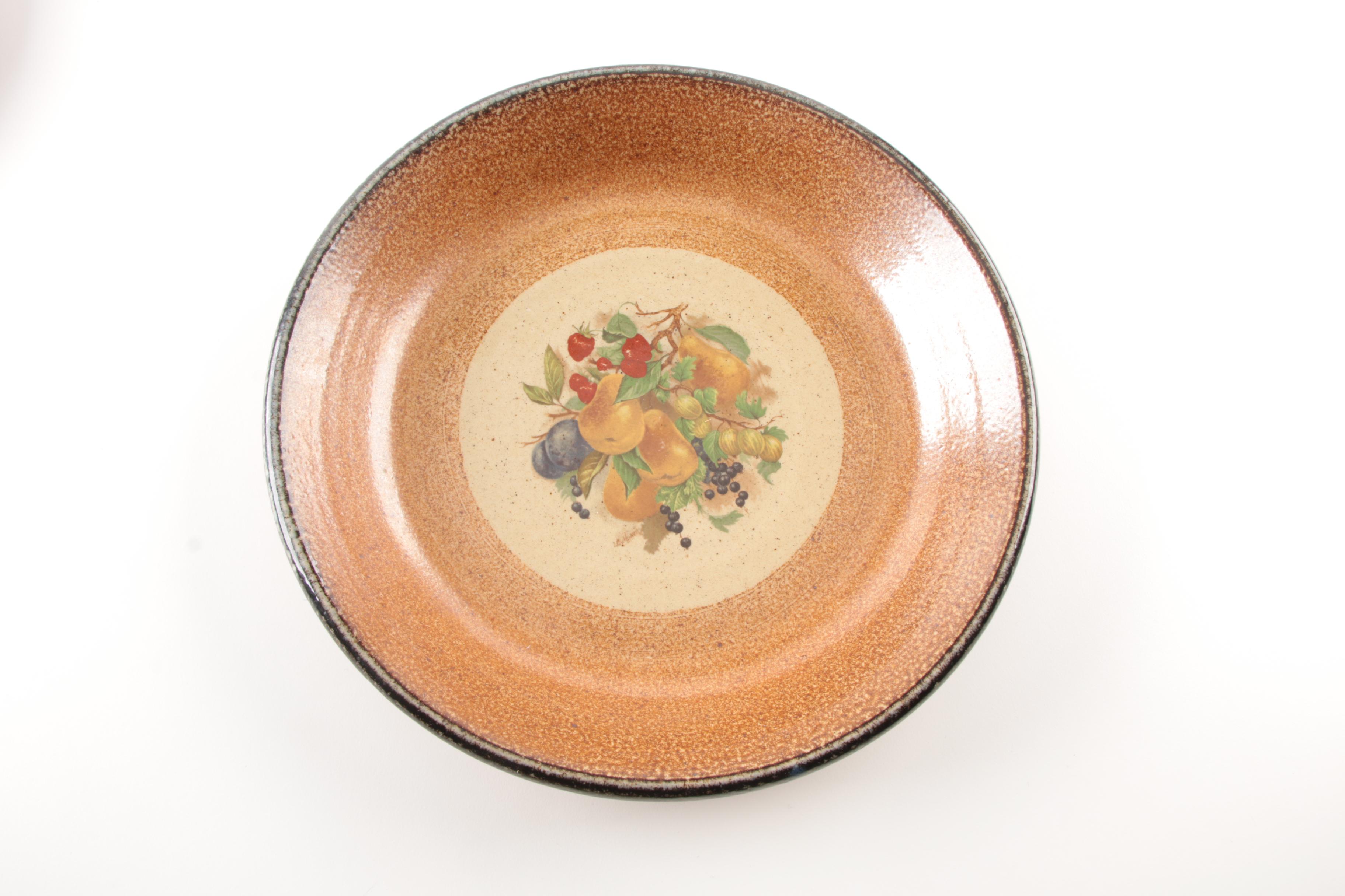 Stoneware Serving Bowls Including Stone Soldier Pottery