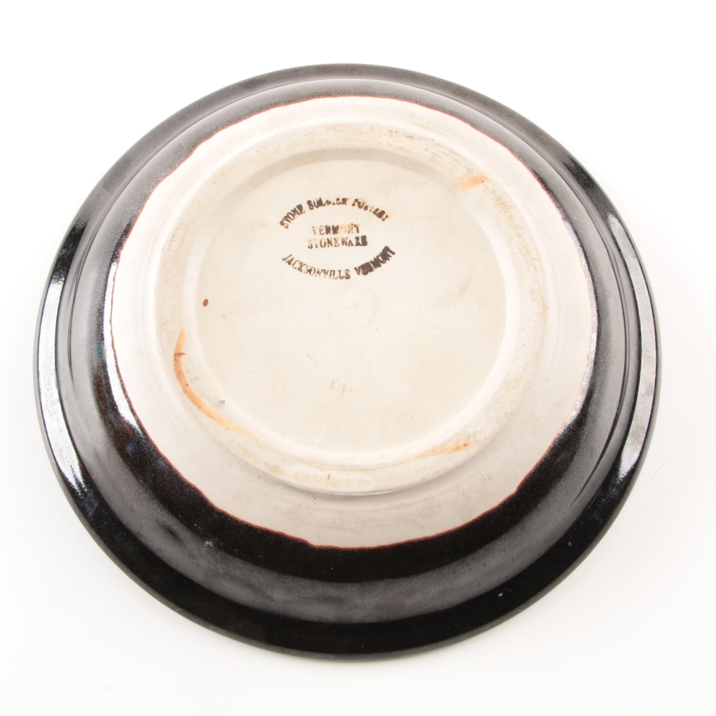 Stoneware Serving Bowls Including Stone Soldier Pottery