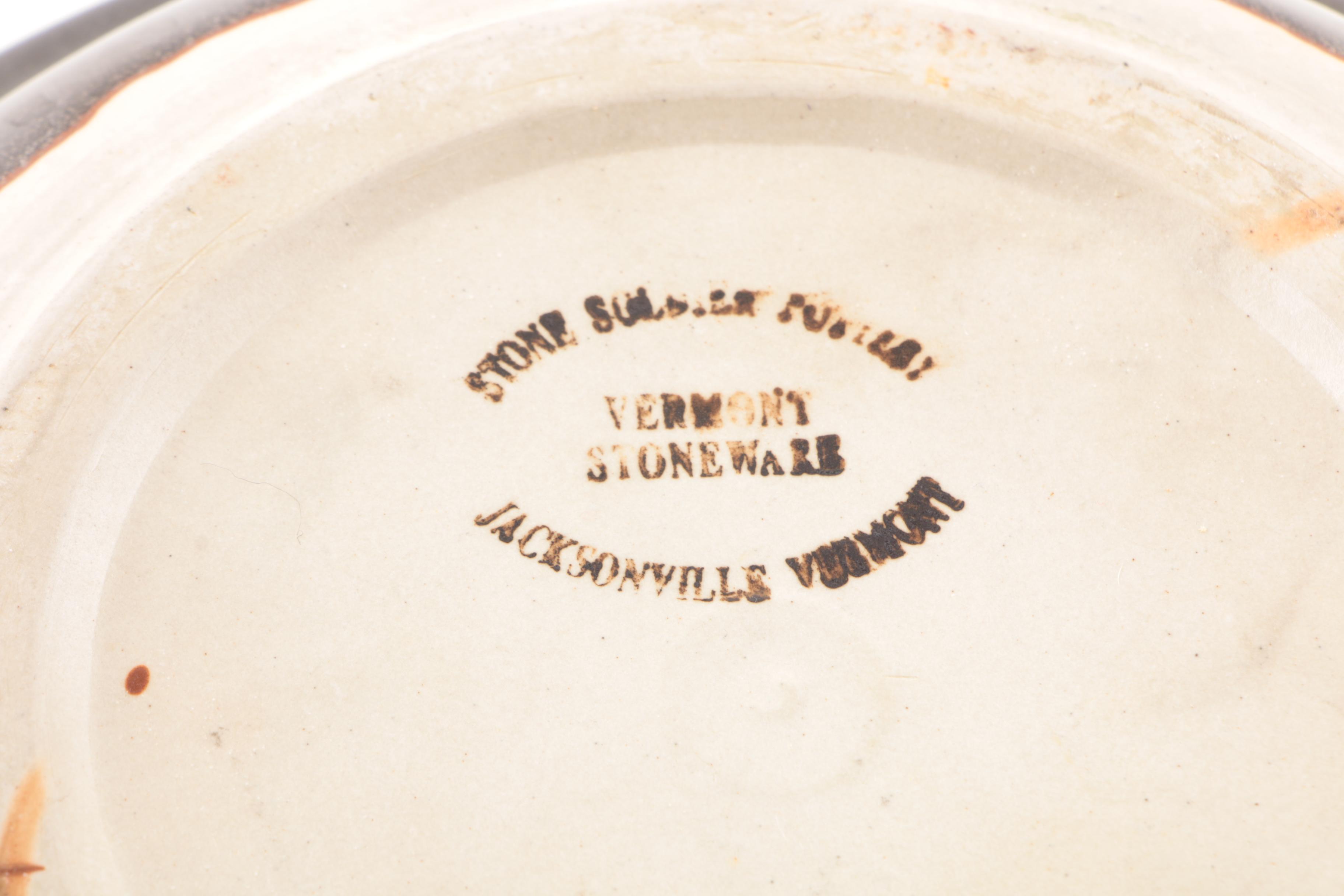 Stoneware Serving Bowls Including Stone Soldier Pottery