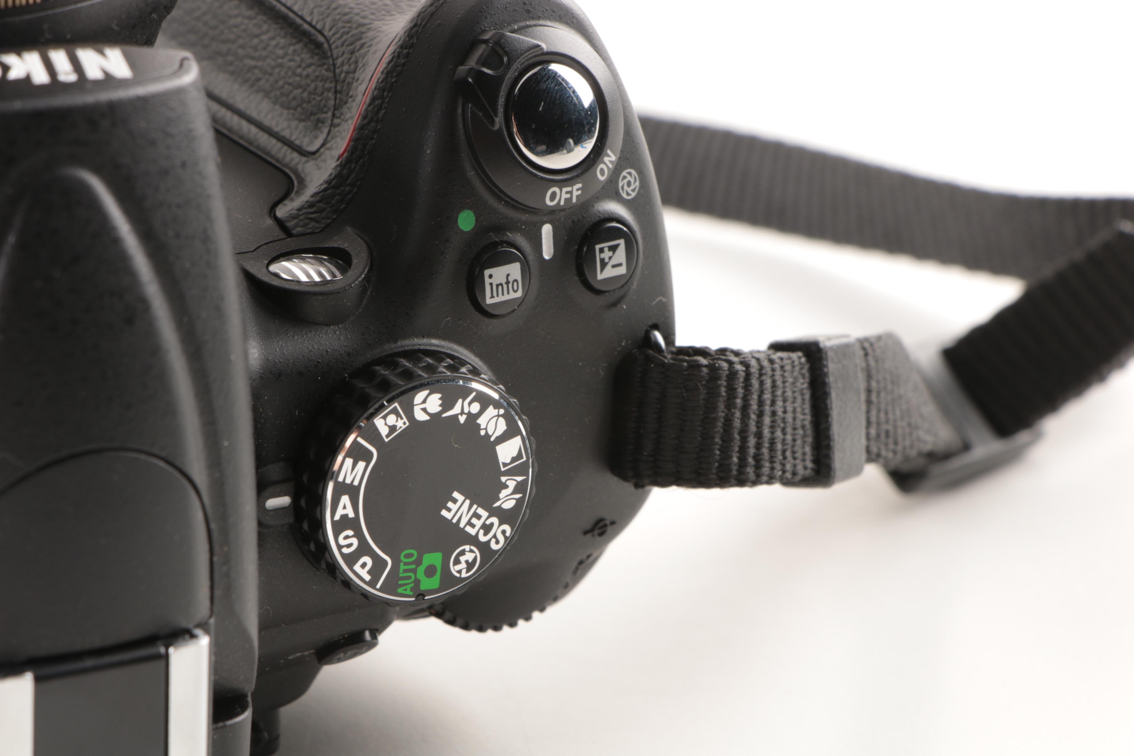 Nikon D5000 Camera with Accessories and Case