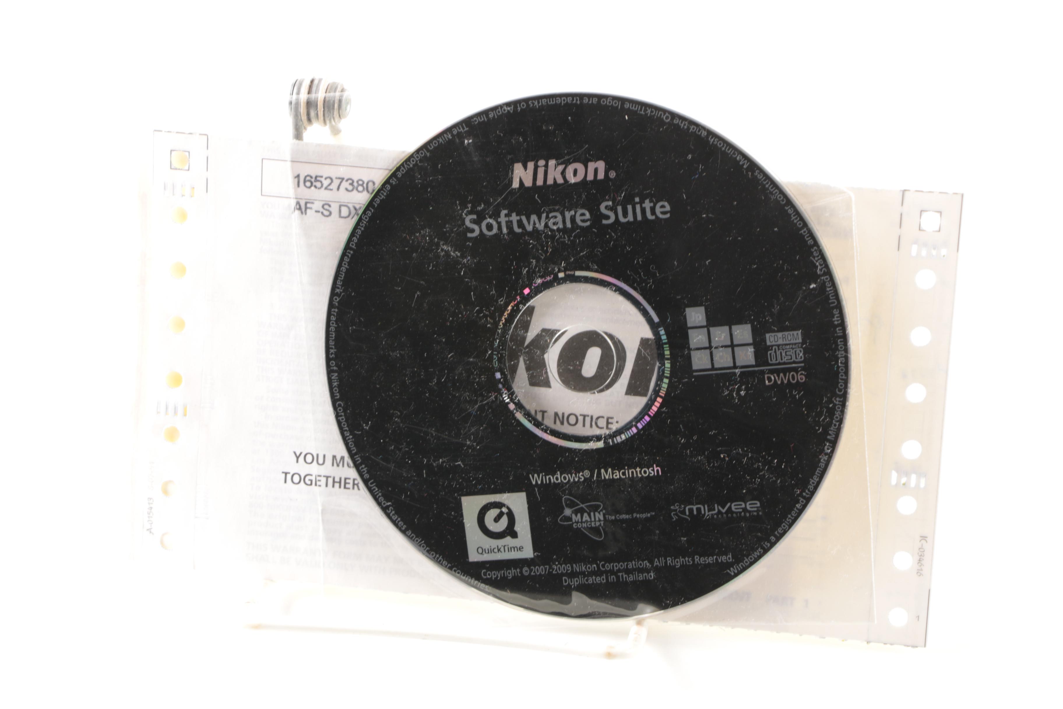 Nikon D5000 Camera with Accessories and Case