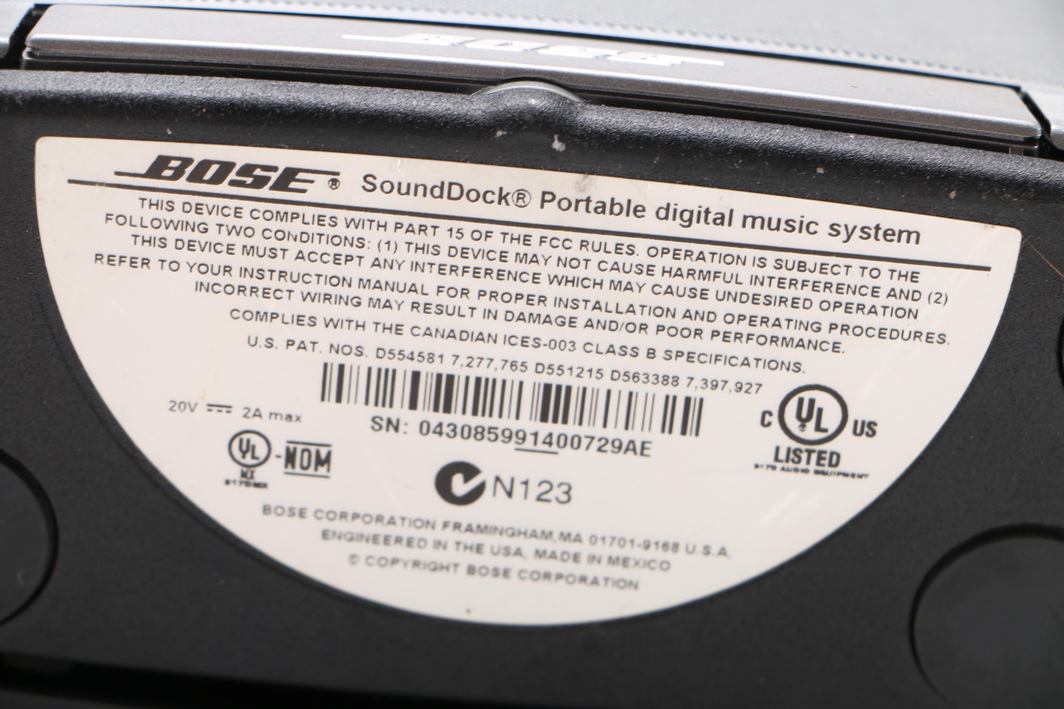 Bose SoundDock Portable Digital Music System