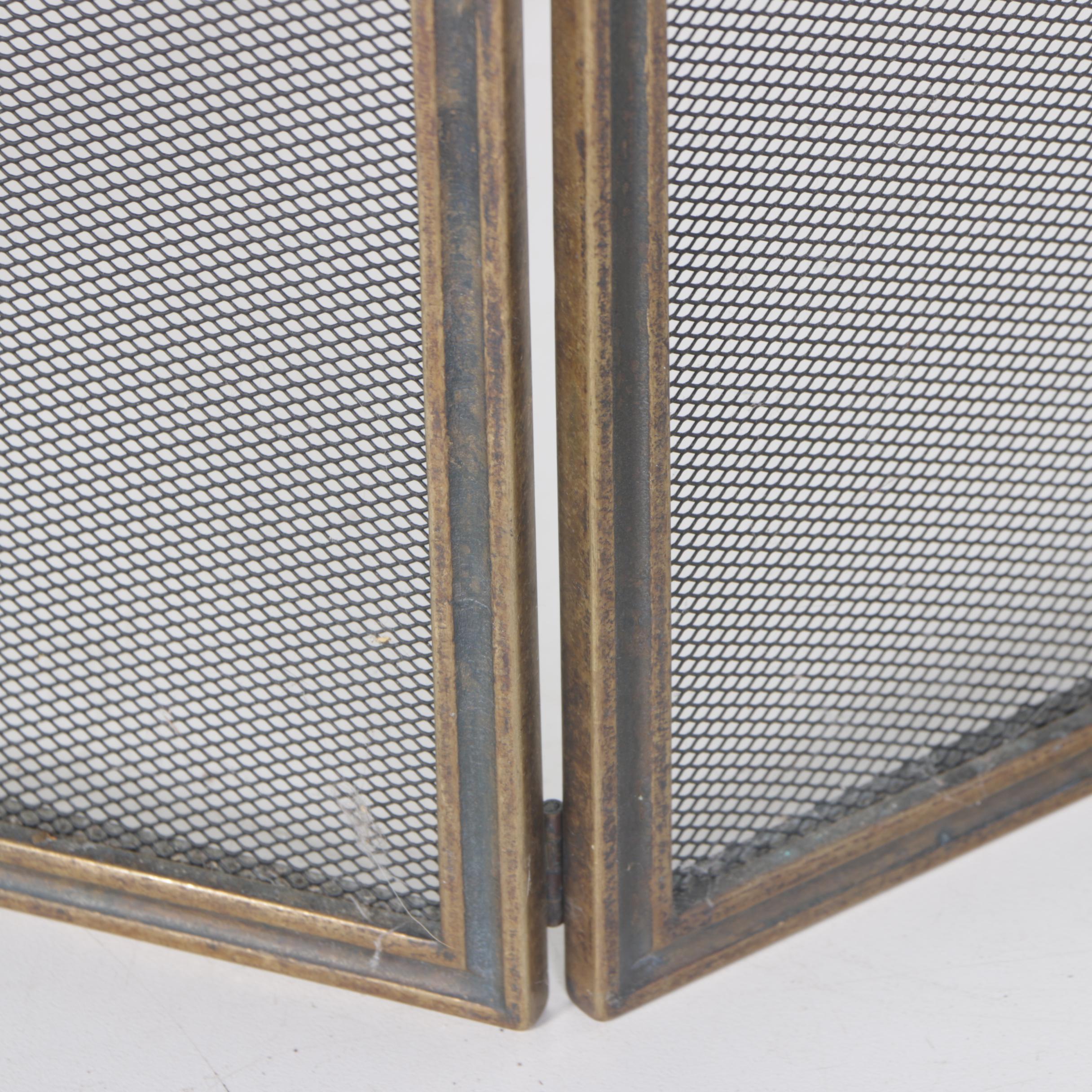 Brass Fireplace Screen and Hearth Accessories