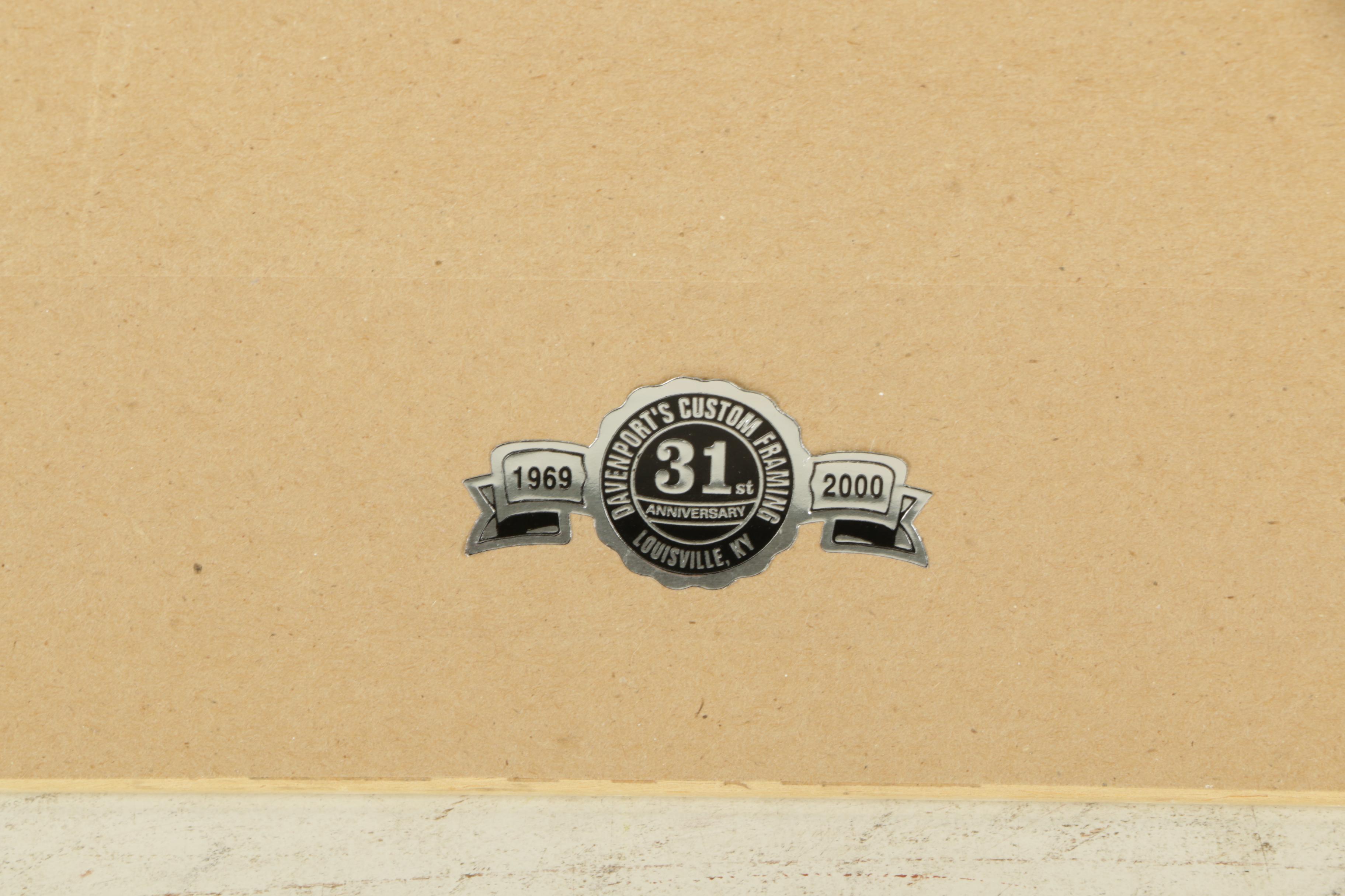 Hand-Tinted 1856 Lithograph Page "State of Kentucky" from "Ballou's Pictorial"