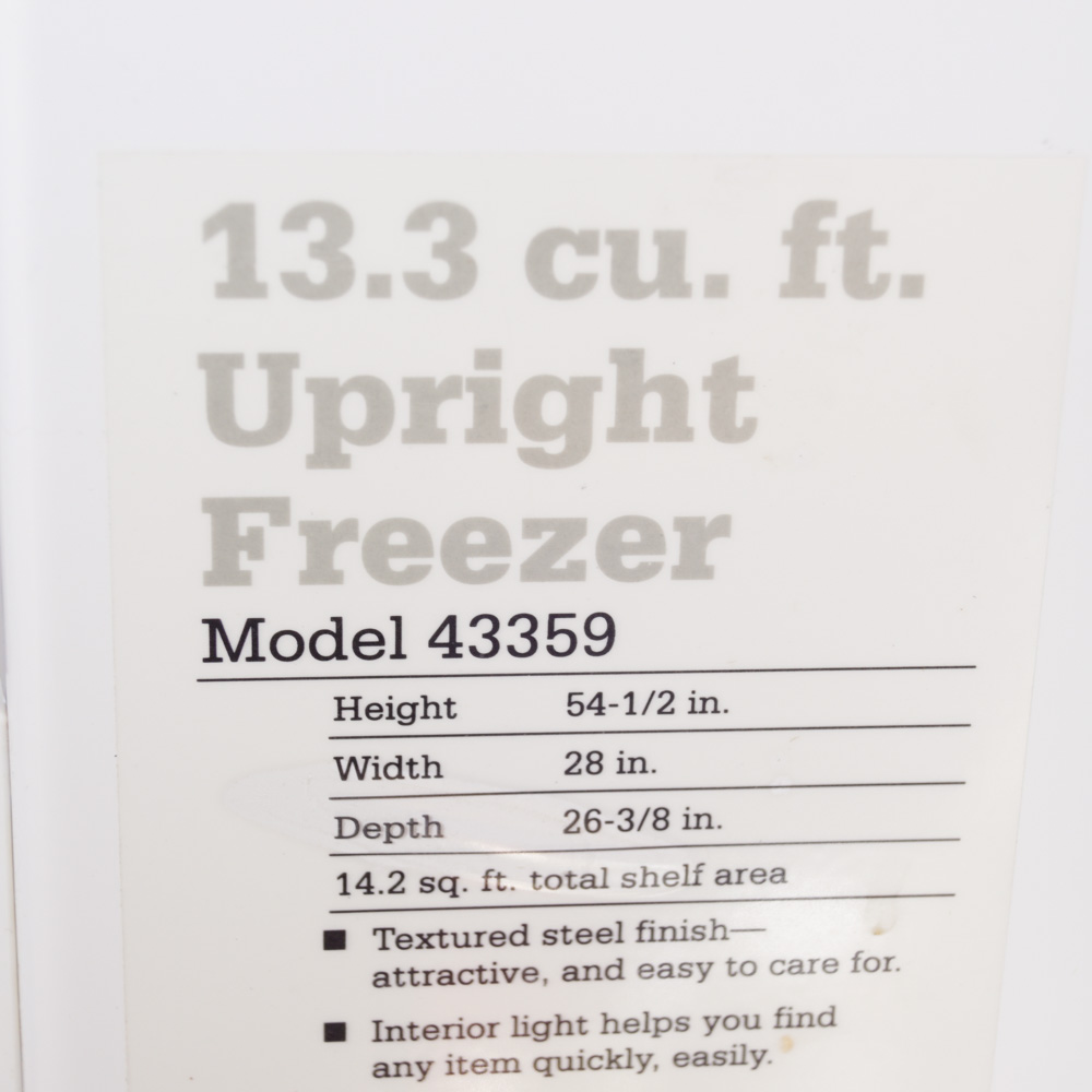 Kenmore "Signature 2000" Upright Freezer