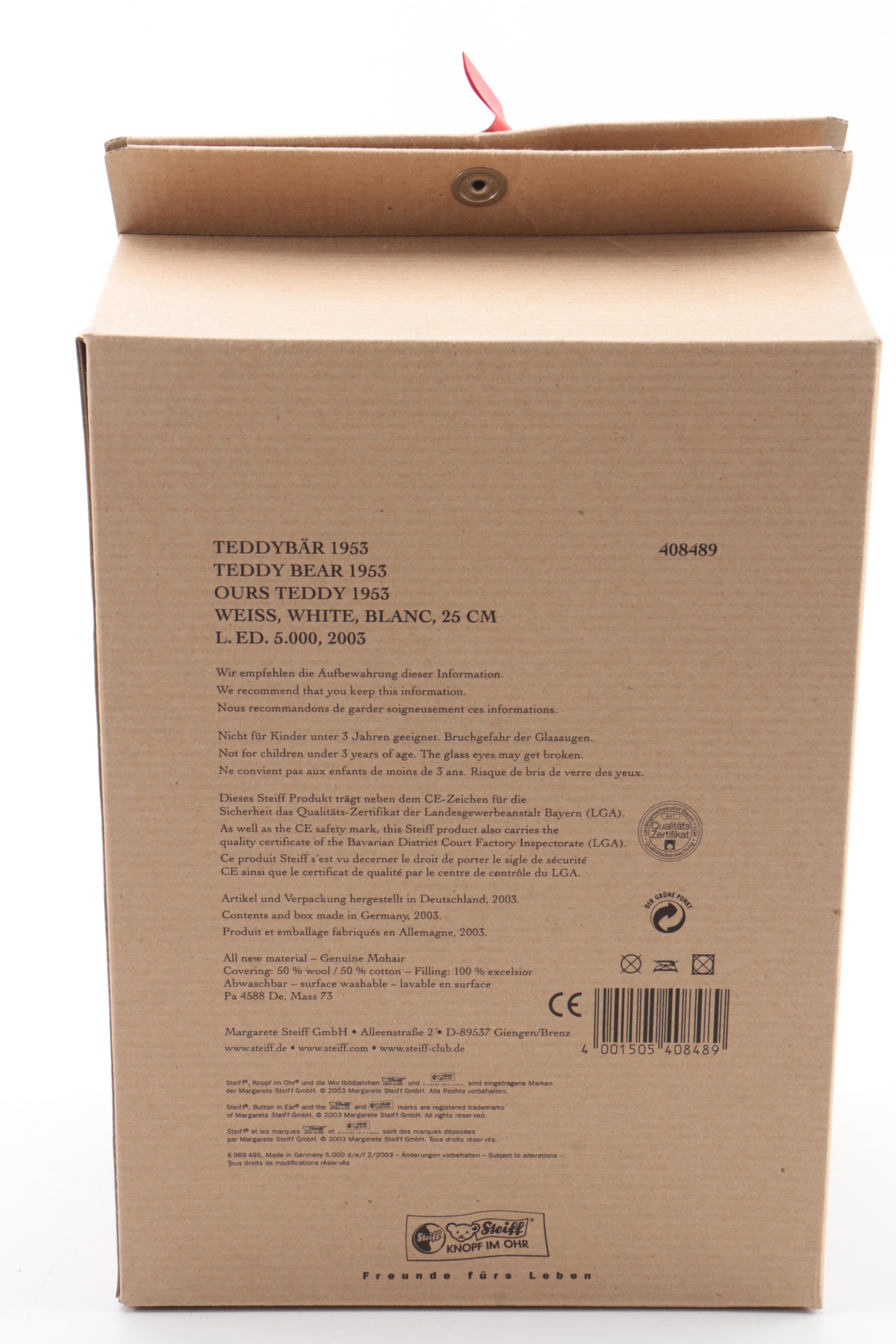 Steiff Stuffed Animal Plush Toys