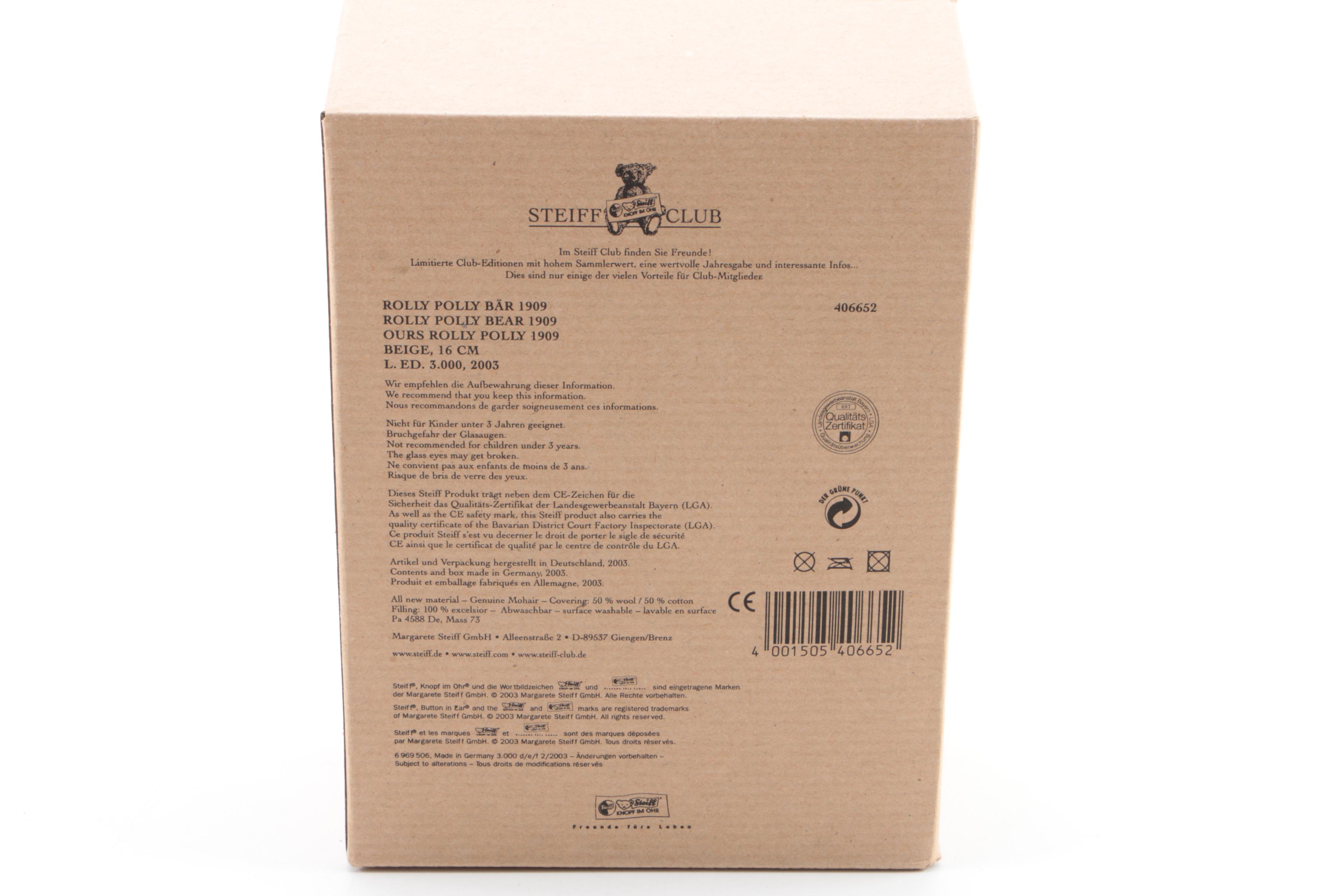 Steiff Stuffed Animal Plush Toys