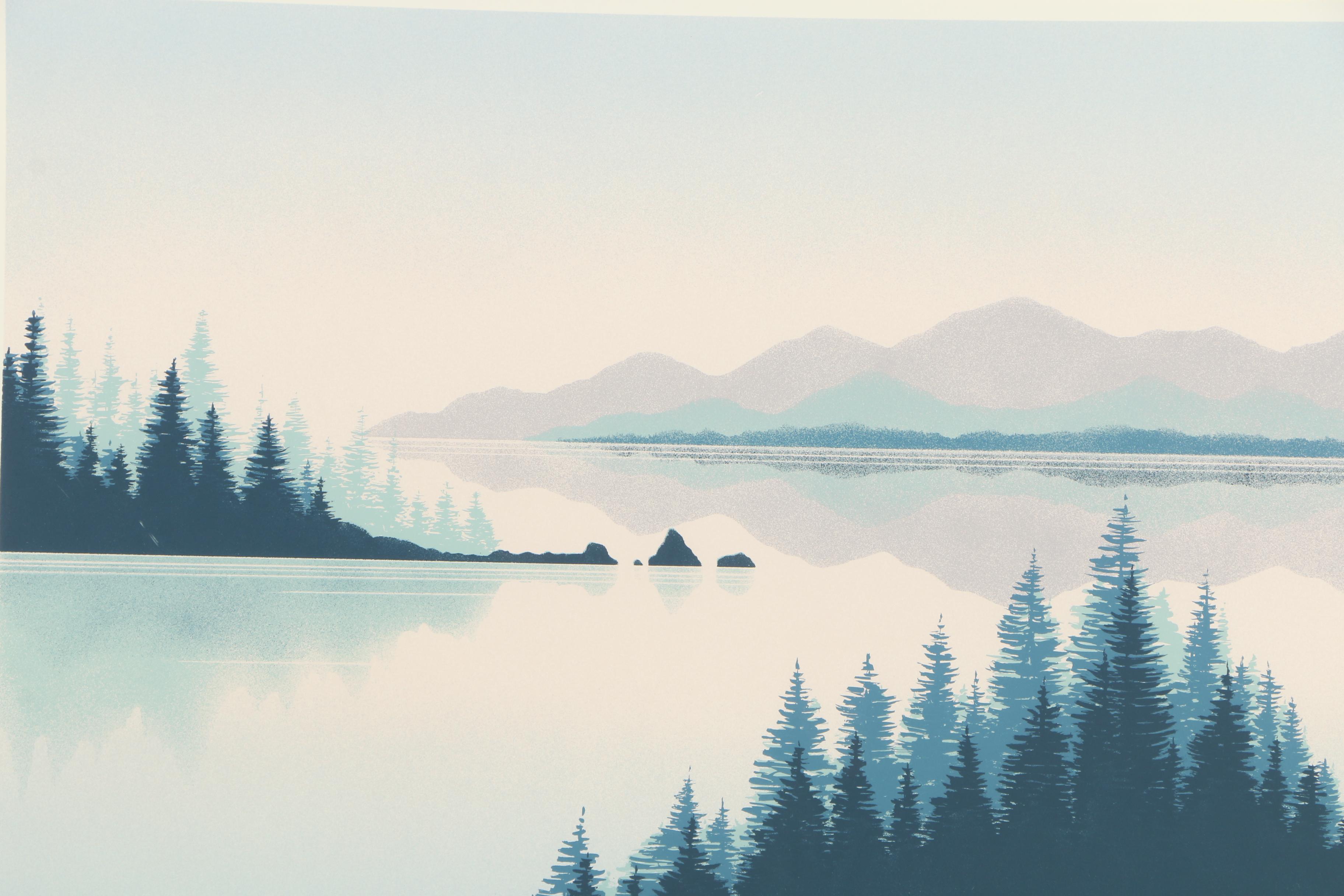 L. Sear Circa 1980s Serigraph "Light Shadows"