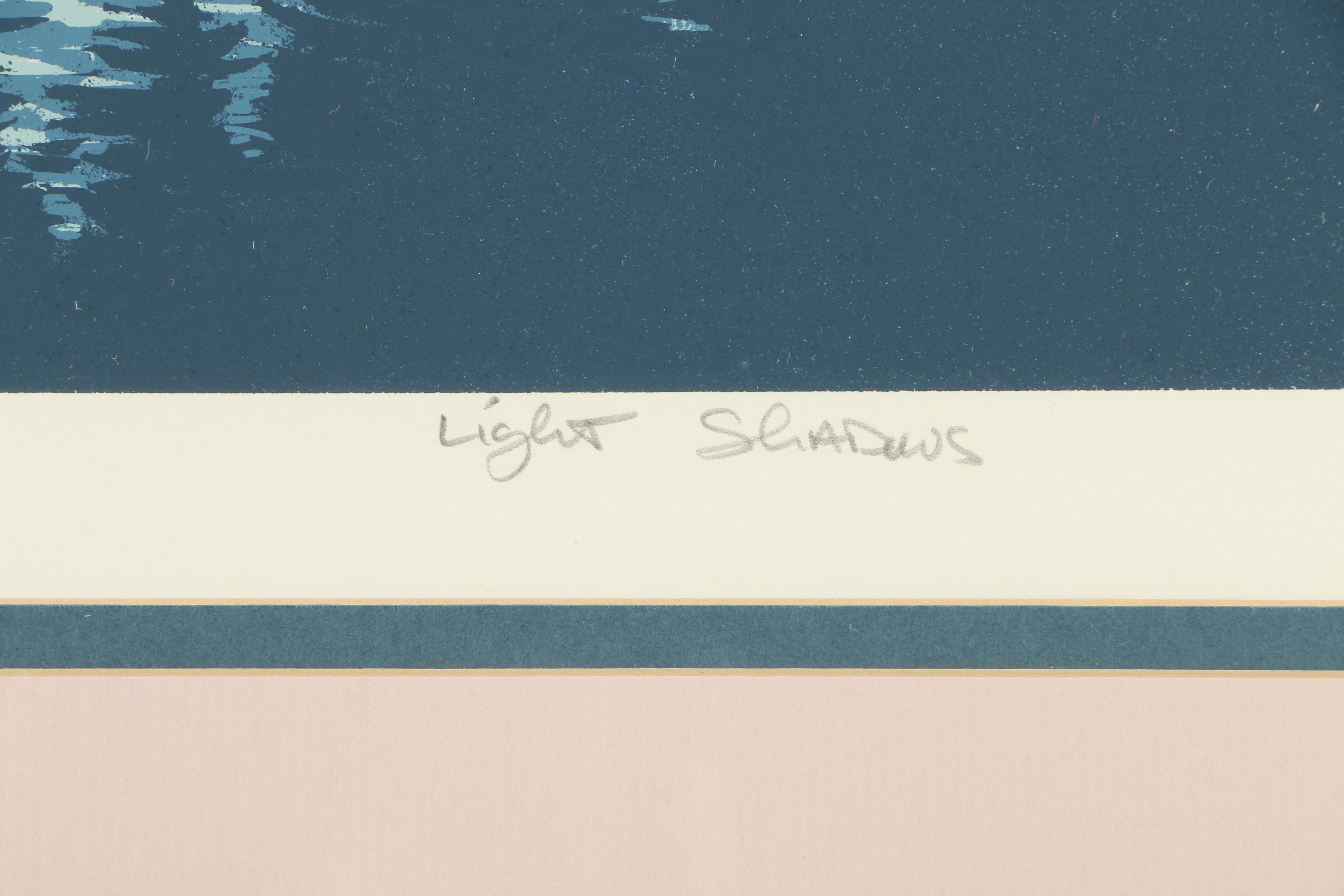 L. Sear Circa 1980s Serigraph "Light Shadows"