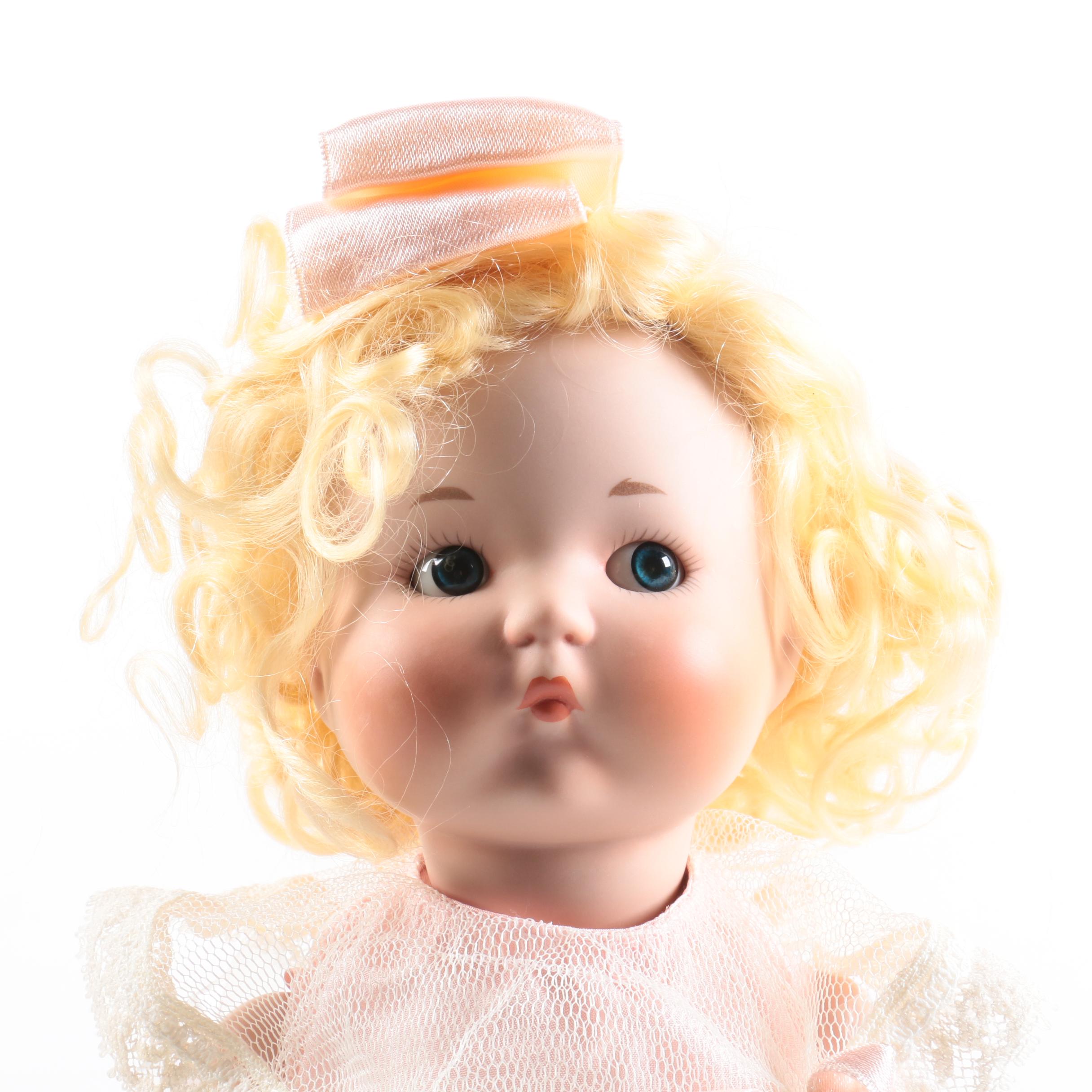 Vogue "Just Me Ribbons and Lace" Porcelain Doll and Gerbruder Bing Signed Doll