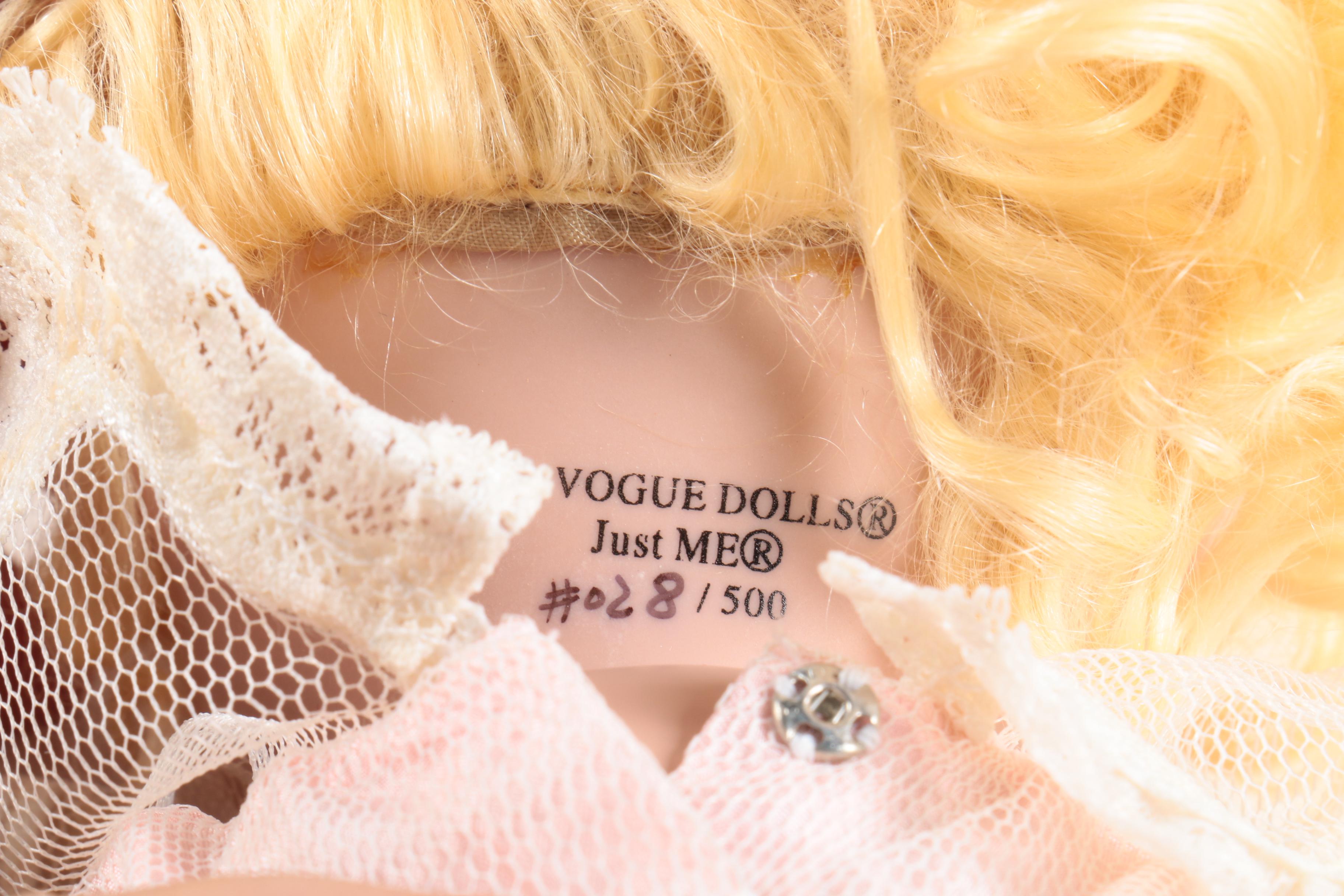 Vogue "Just Me Ribbons and Lace" Porcelain Doll and Gerbruder Bing Signed Doll