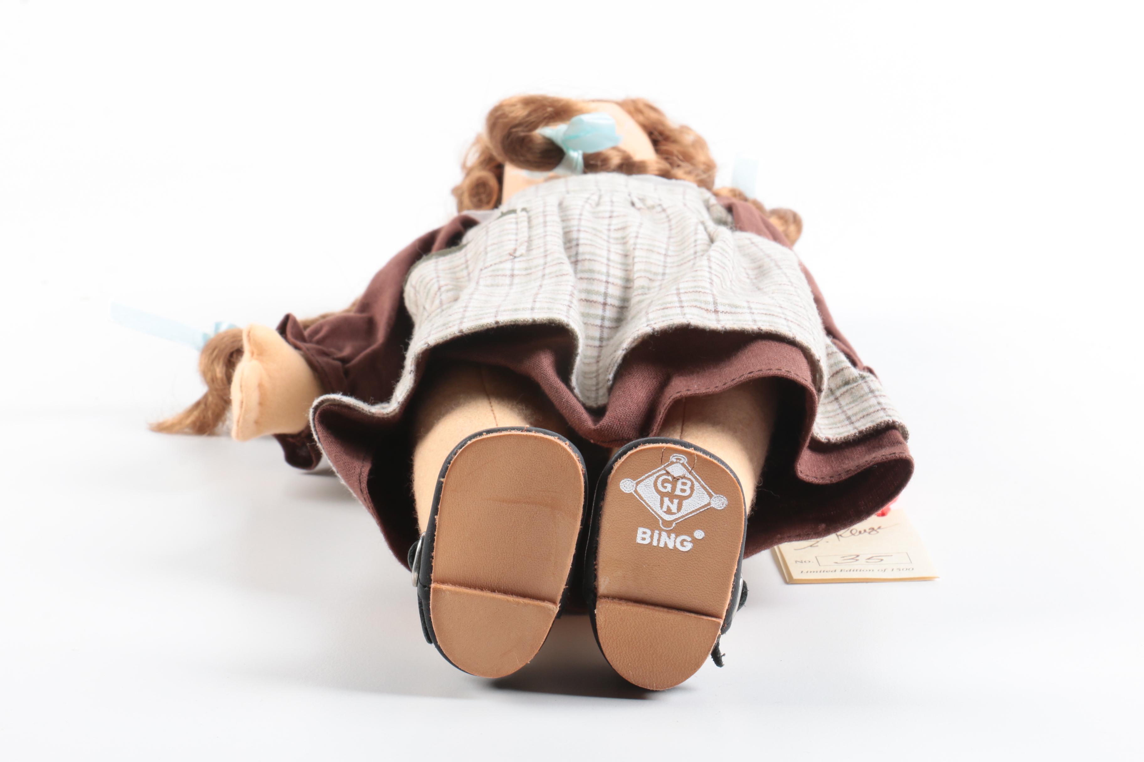 Vogue "Just Me Ribbons and Lace" Porcelain Doll and Gerbruder Bing Signed Doll