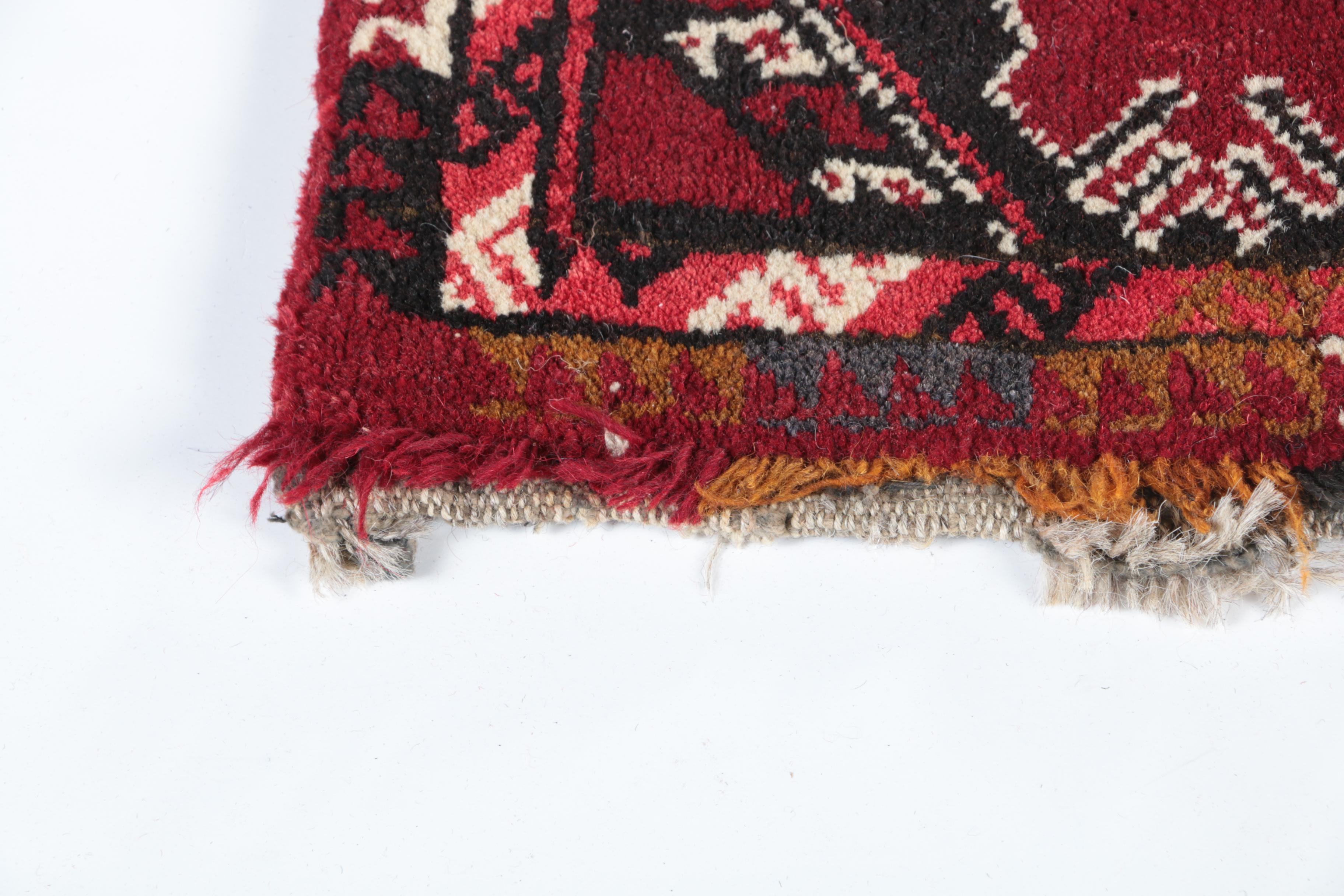 Hand-Knotted Turkmen Tribal Torba