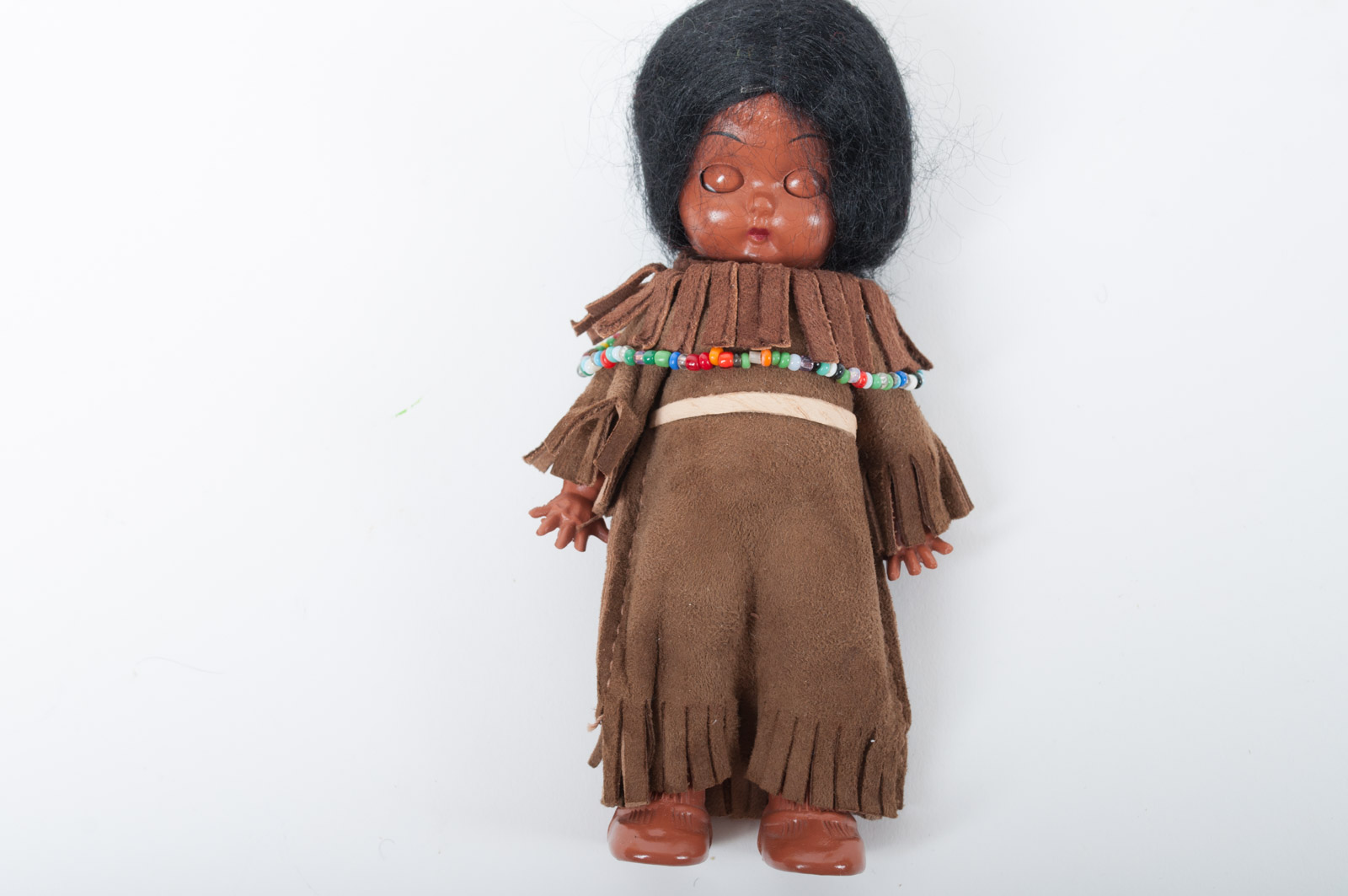 Vintage Skookum Native American Style Doll Including Kewpie Celluloid Eye Doll