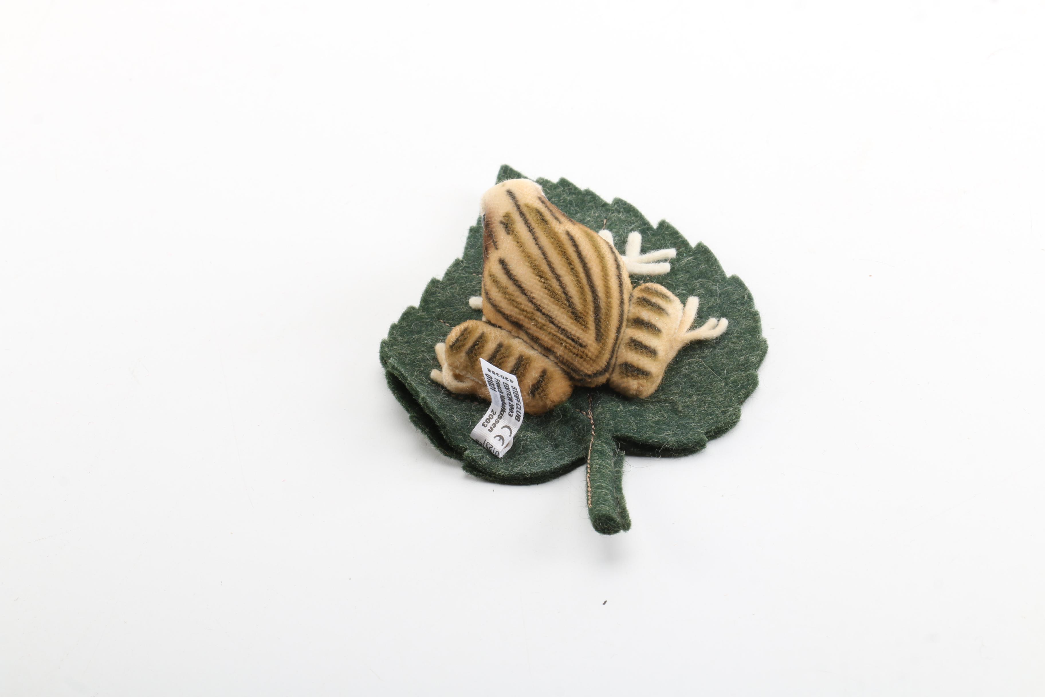 Steiff Club Edition Stuffed Elephant and Frog