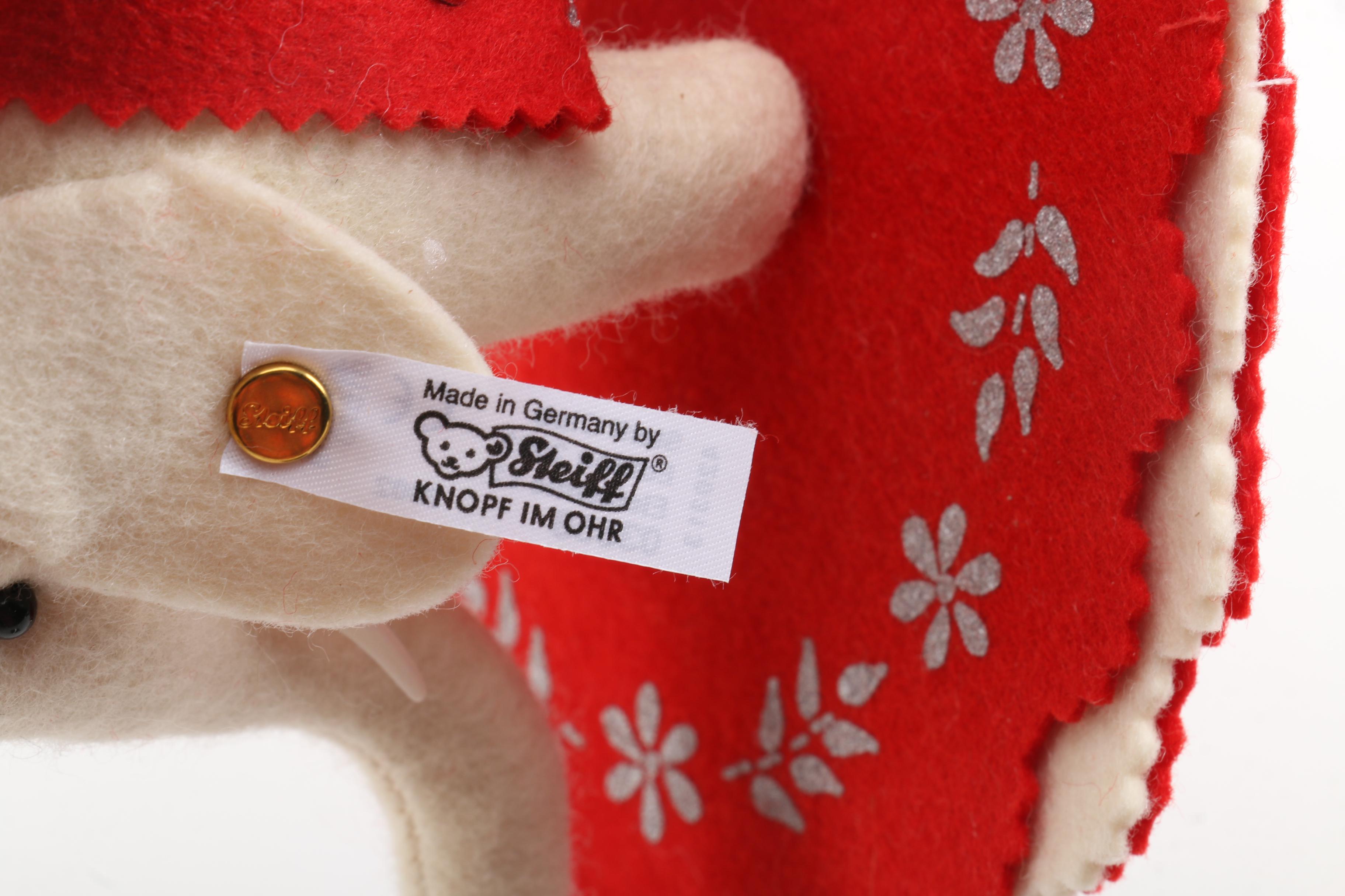 Steiff Club Edition Stuffed Elephant and Frog