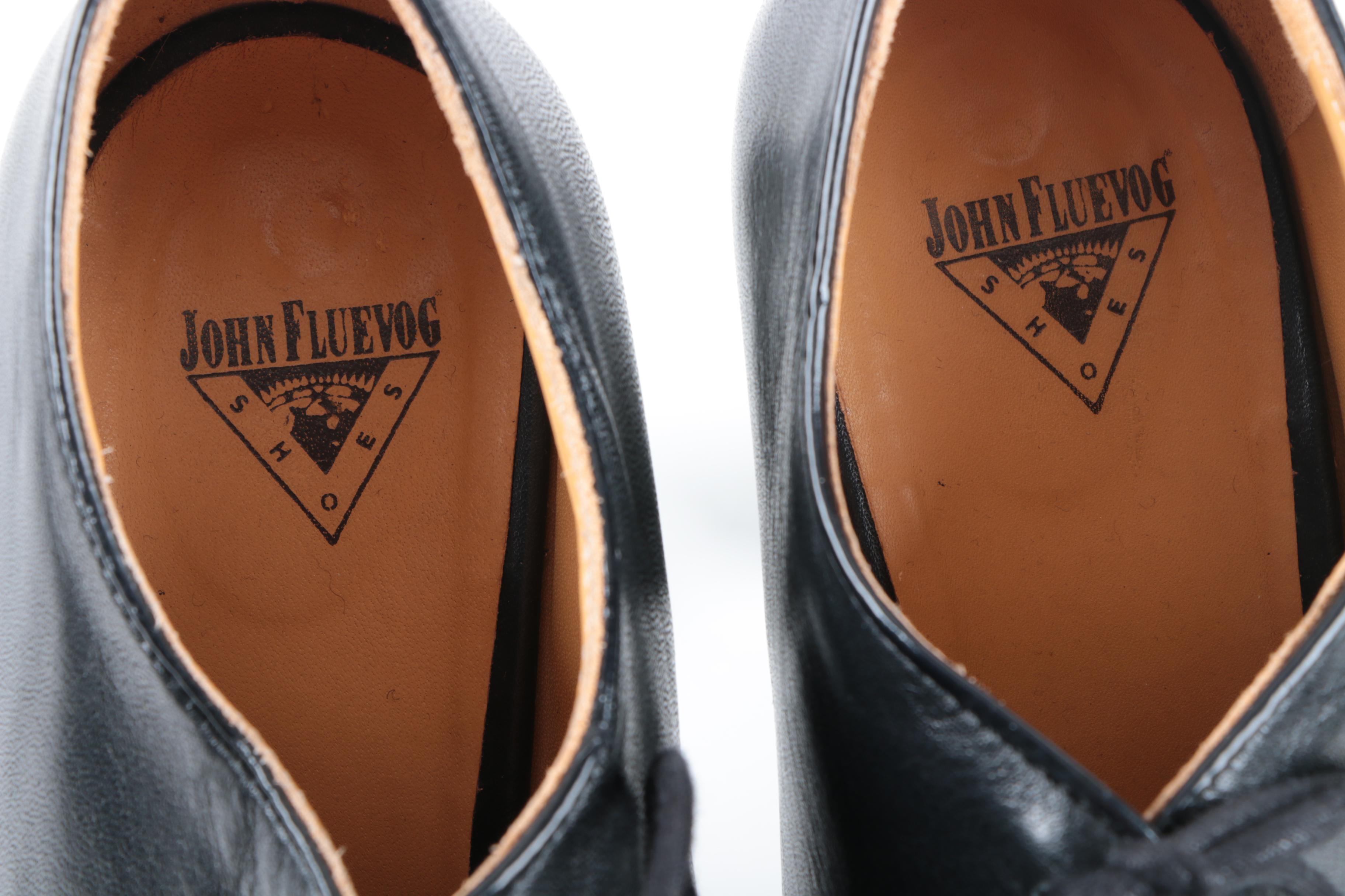 Women's John Fluevog Black Leather High Heels