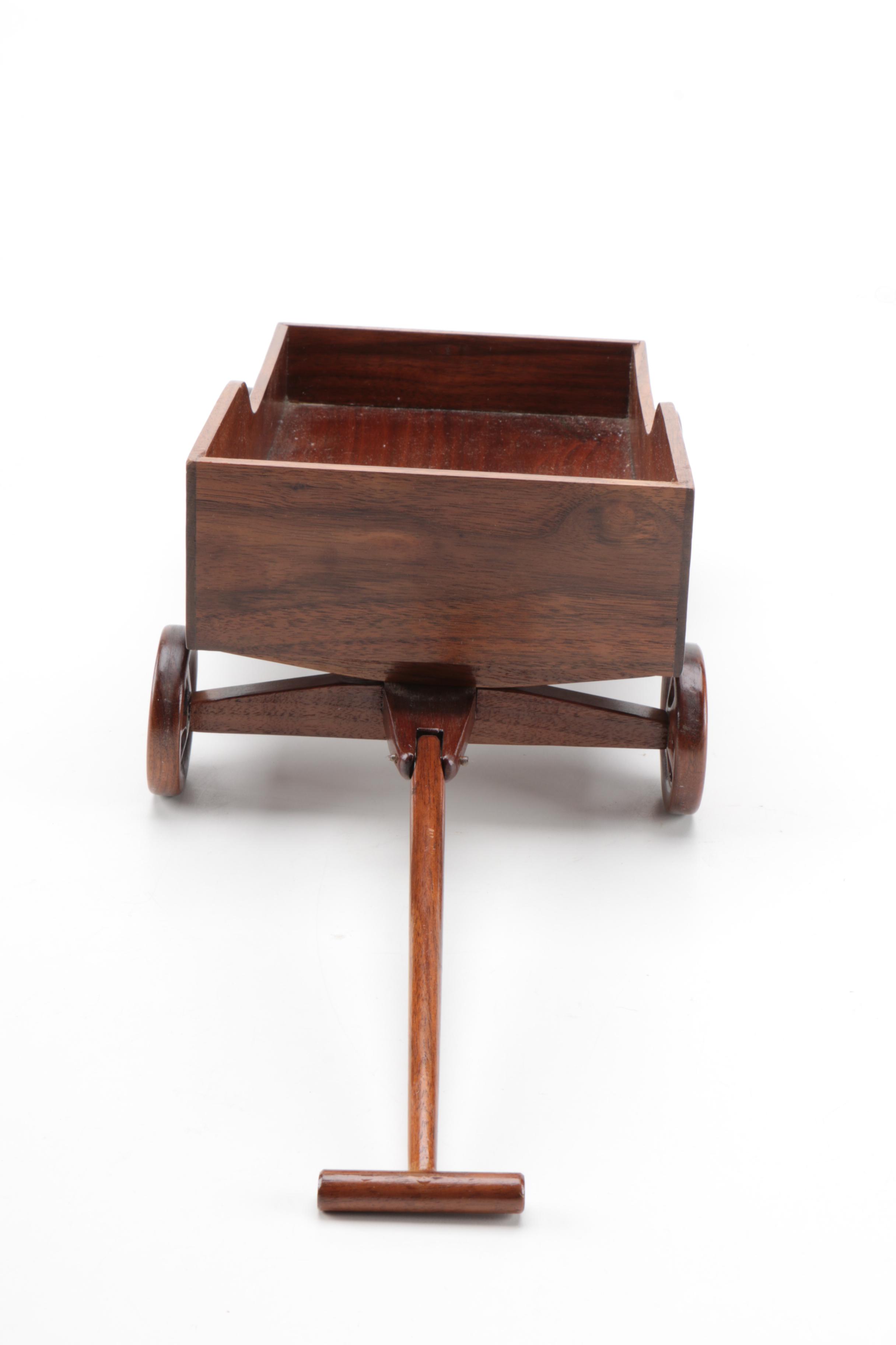 The Bear Lady "Karen" and "Jimmy" Bears and Wood Wagon